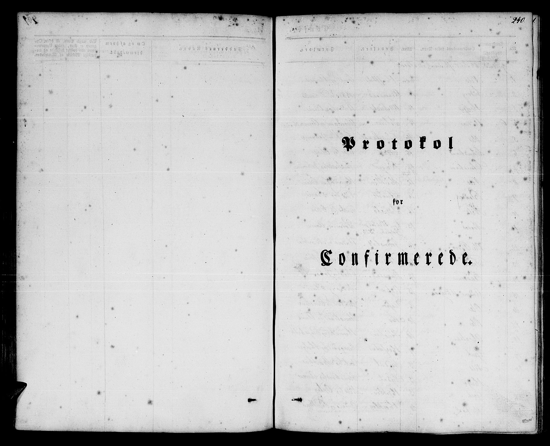 Førde sokneprestembete, SAB/A-79901/H/Haa/Haaa/L0007: Parish register (official) no. A 7, 1843-1860, p. 240