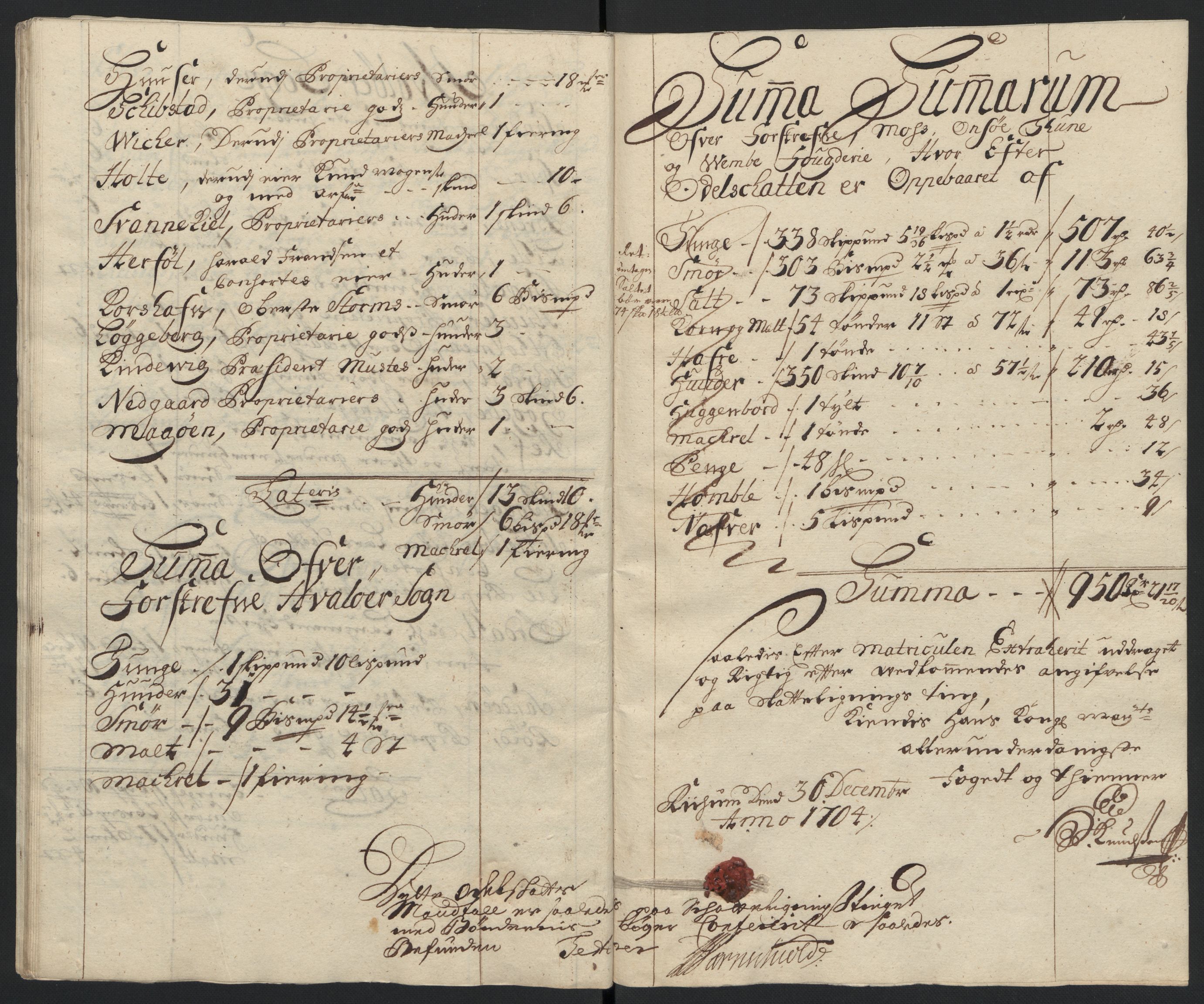 Rentekammeret inntil 1814, Reviderte regnskaper, Fogderegnskap, AV/RA-EA-4092/R04/L0132: Fogderegnskap Moss, Onsøy, Tune, Veme og Åbygge, 1703-1704, p. 437