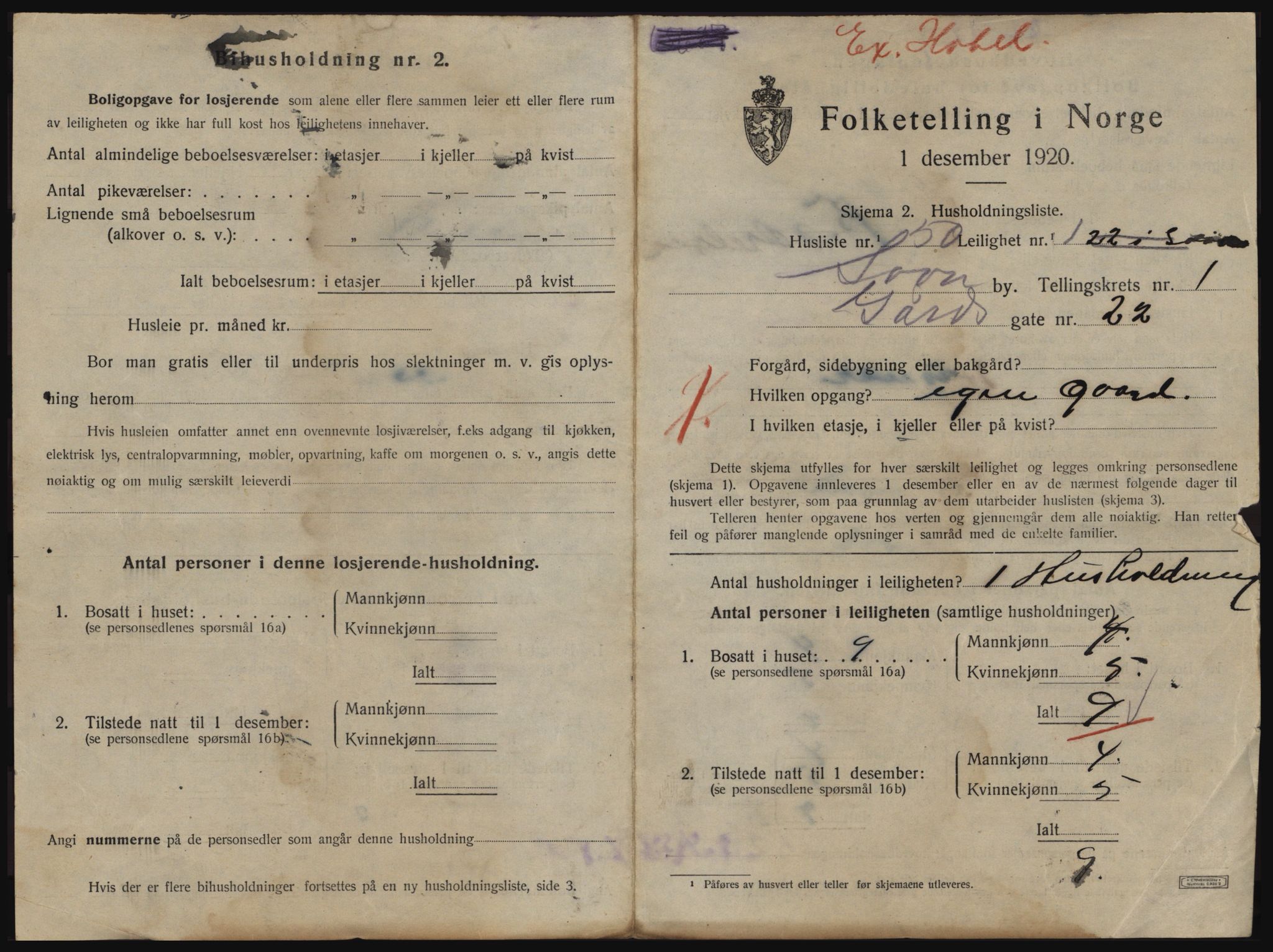 SAO, 1920 census for Son, 1920, p. 348