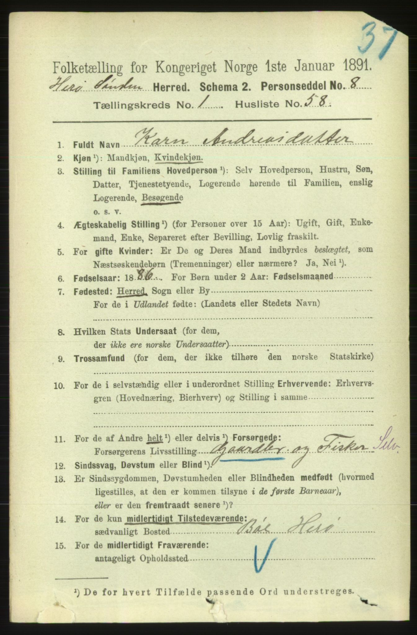 RA, 1891 census for 1515 Herøy, 1891, p. 443