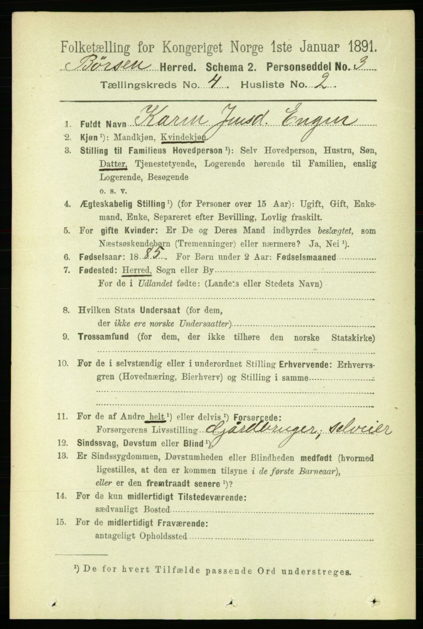 RA, 1891 census for 1658 Børsa, 1891, p. 1469