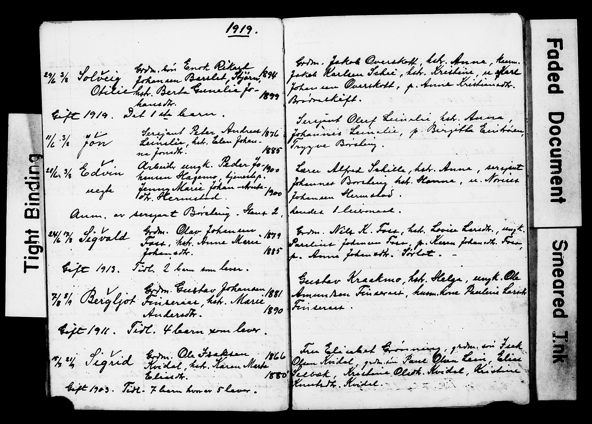 Ministerialprotokoller, klokkerbøker og fødselsregistre - Sør-Trøndelag, AV/SAT-A-1456/646/L0631: Parish register (copy) no. 646C04, 1917-1930