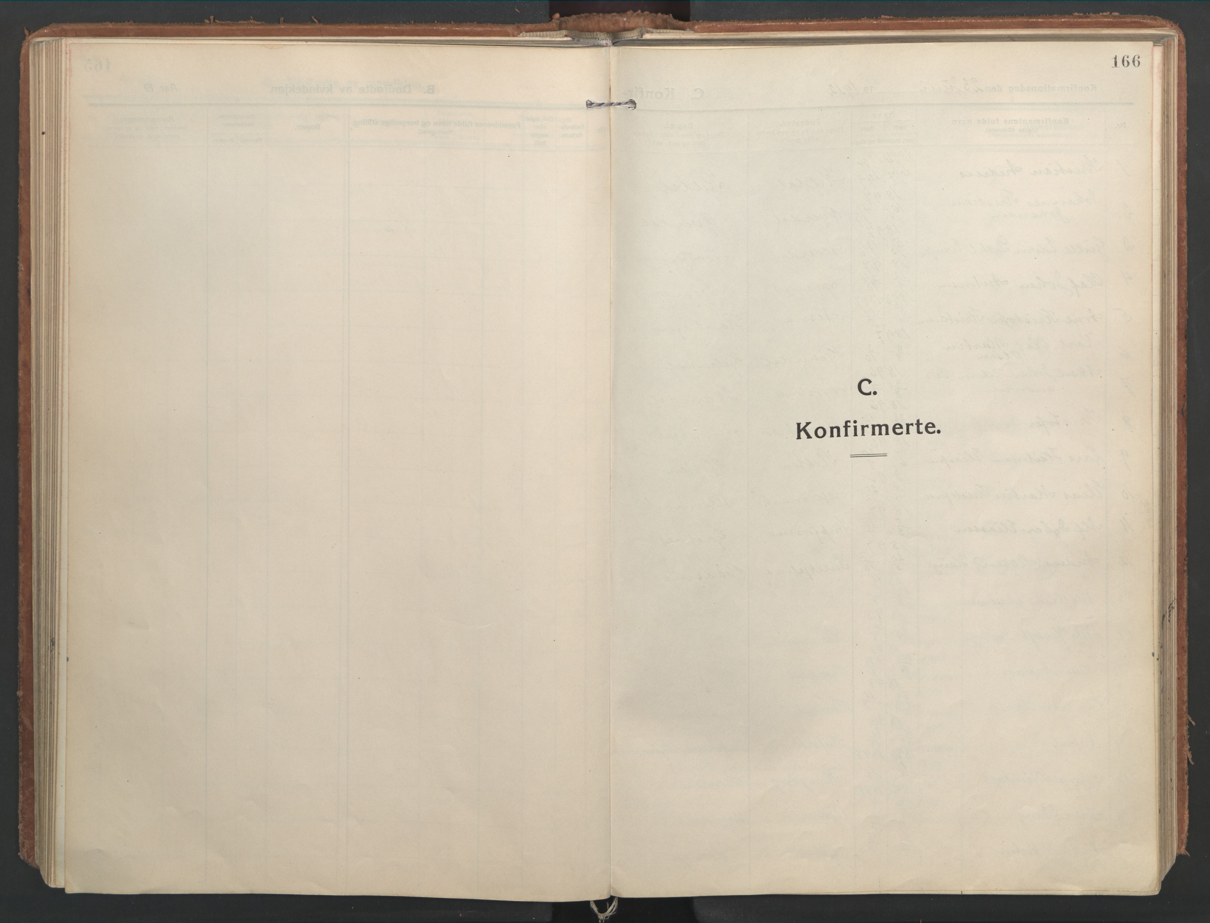 Ministerialprotokoller, klokkerbøker og fødselsregistre - Nordland, SAT/A-1459/827/L0404: Parish register (official) no. 827A16, 1912-1925, p. 166
