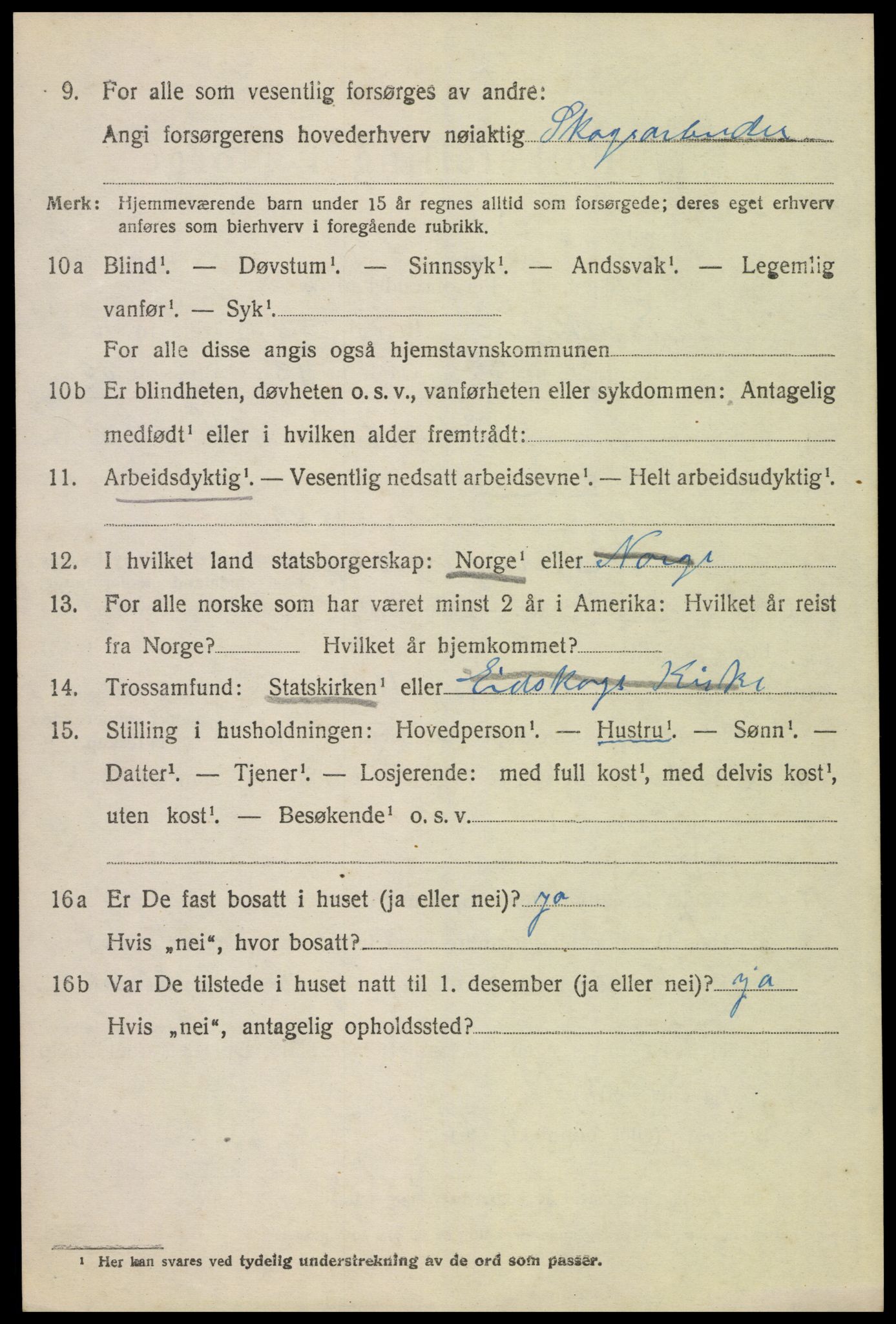 SAH, 1920 census for Eidskog, 1920, p. 11590