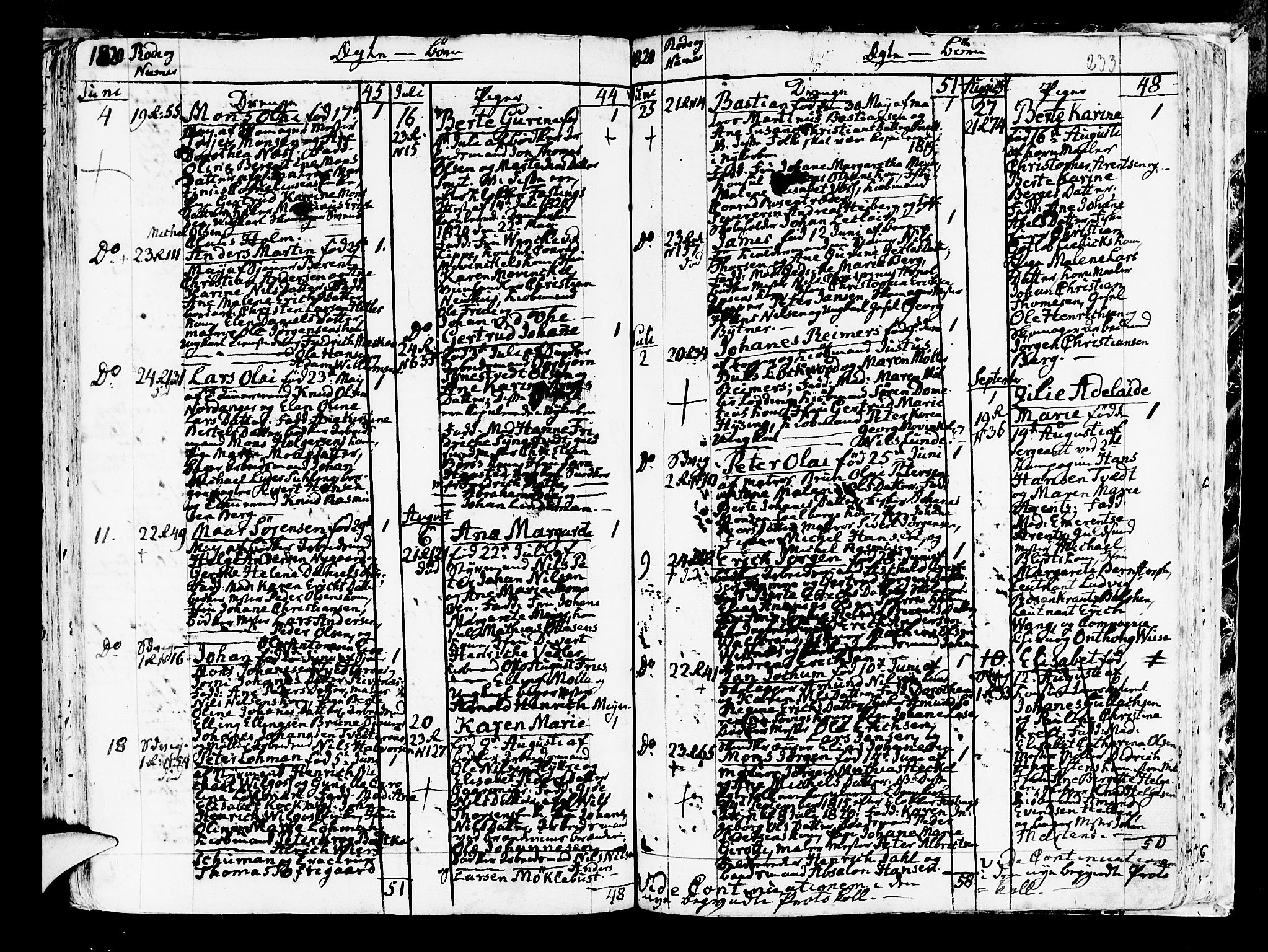Korskirken sokneprestembete, SAB/A-76101/H/Haa/L0006: Parish register (official) no. A 6, 1790-1820, p. 233