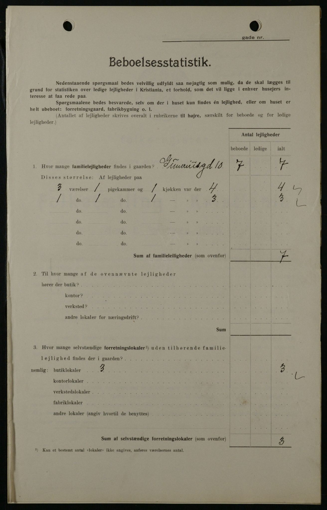 OBA, Municipal Census 1908 for Kristiania, 1908, p. 5162