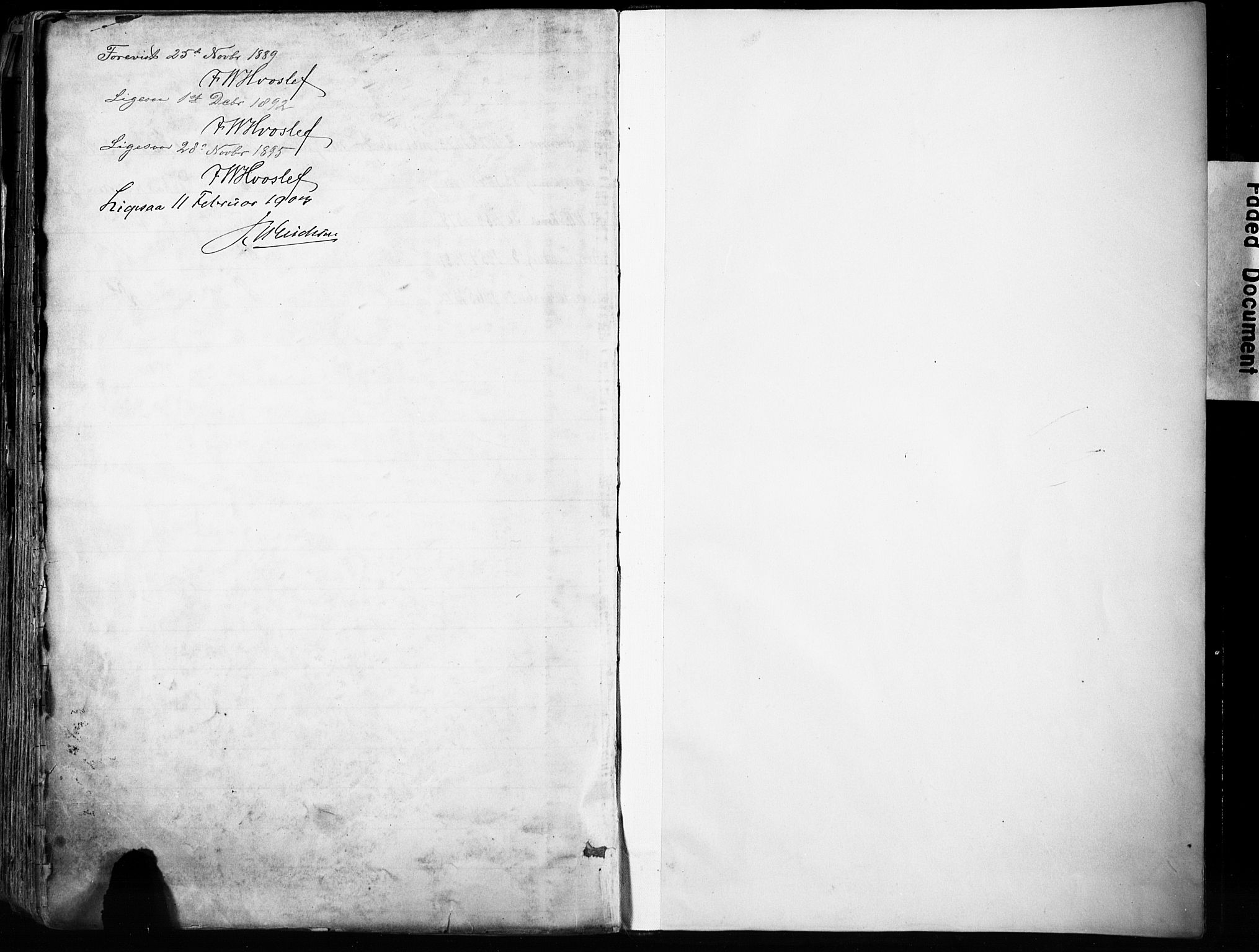 Domkirken sokneprestembete, SAB/A-74801/H/Haa/L0024: Parish register (official) no. B 7, 1888-1903