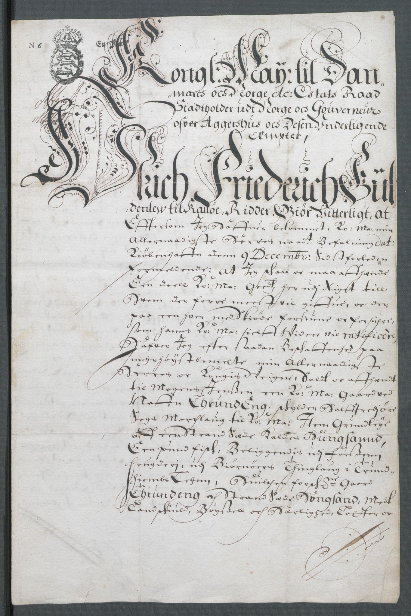 Riksarkivets diplomsamling, AV/RA-EA-5965/F02/L0170: Dokumenter, 1664-1666, p. 195