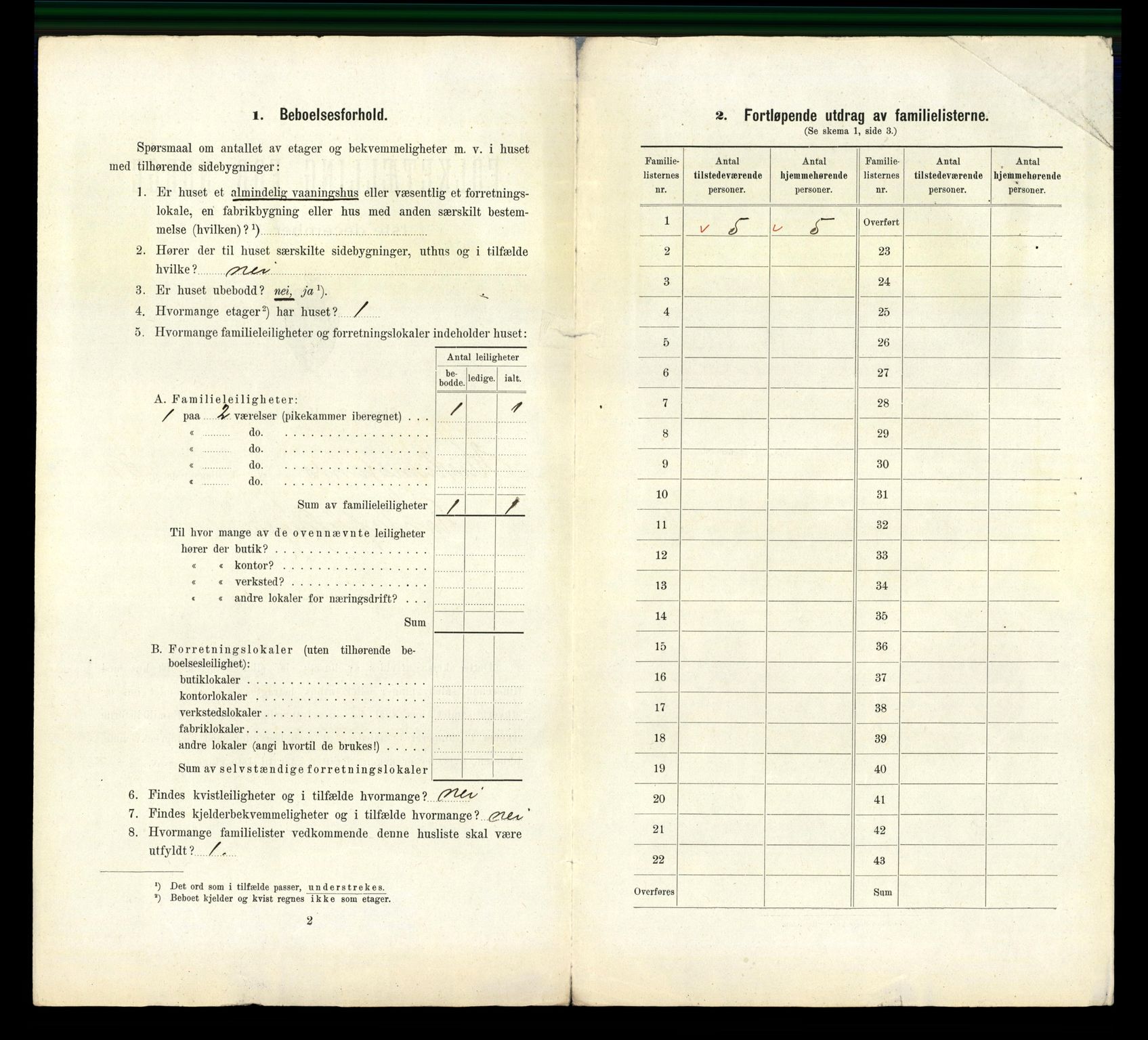 RA, 1910 census for Kristiansand, 1910, p. 9523