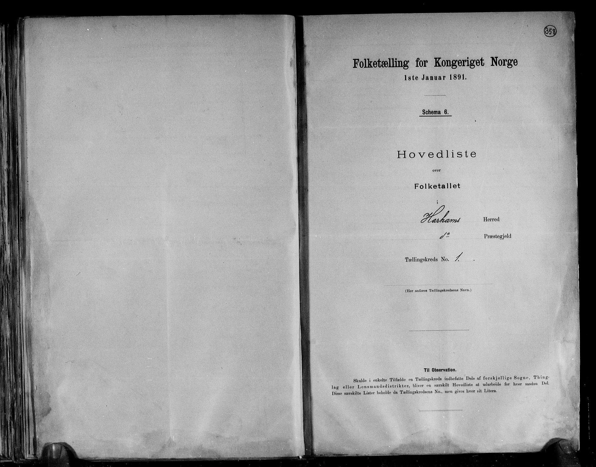 RA, 1891 census for 1534 Haram, 1891, p. 4