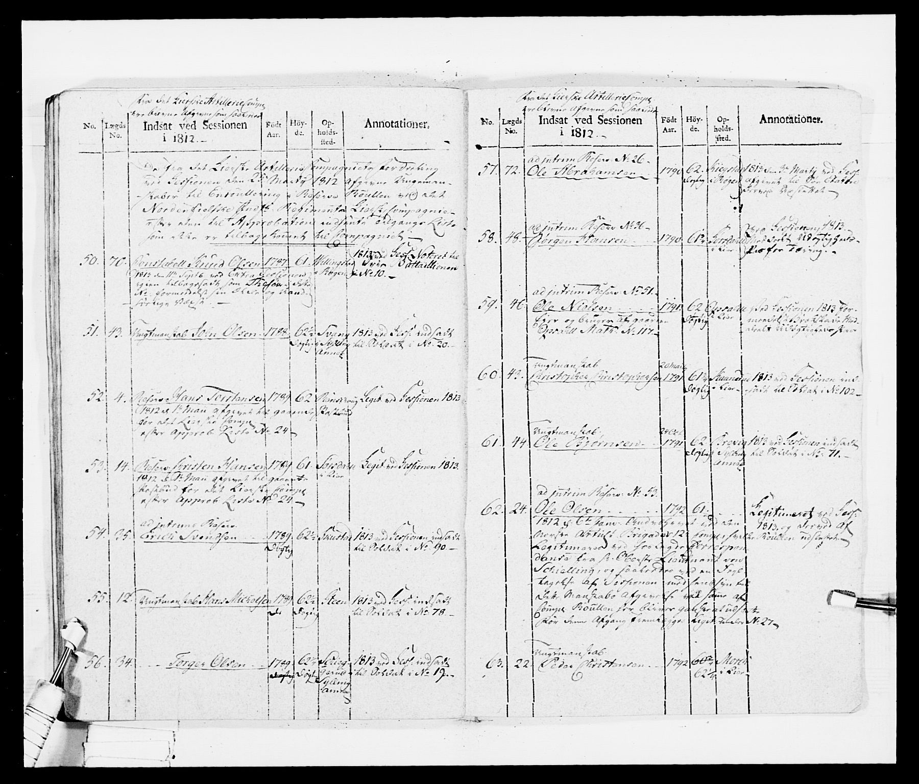 Generalitets- og kommissariatskollegiet, Det kongelige norske kommissariatskollegium, AV/RA-EA-5420/E/Eh/L0035: Nordafjelske gevorbne infanteriregiment, 1812-1813, p. 507