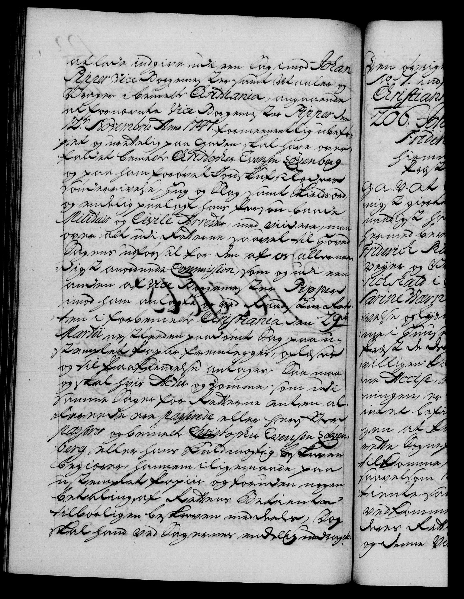 Danske Kanselli 1572-1799, RA/EA-3023/F/Fc/Fca/Fcaa/L0036: Norske registre, 1749-1750, p. 122b