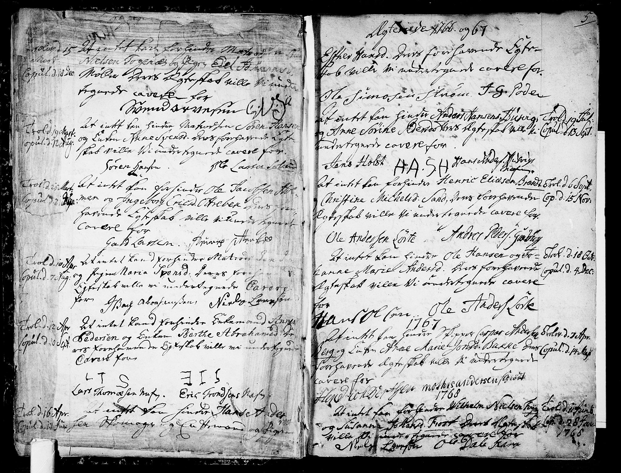 Tønsberg kirkebøker, AV/SAKO-A-330/F/Fa/L0002: Parish register (official) no. I 2, 1760-1796, p. 5