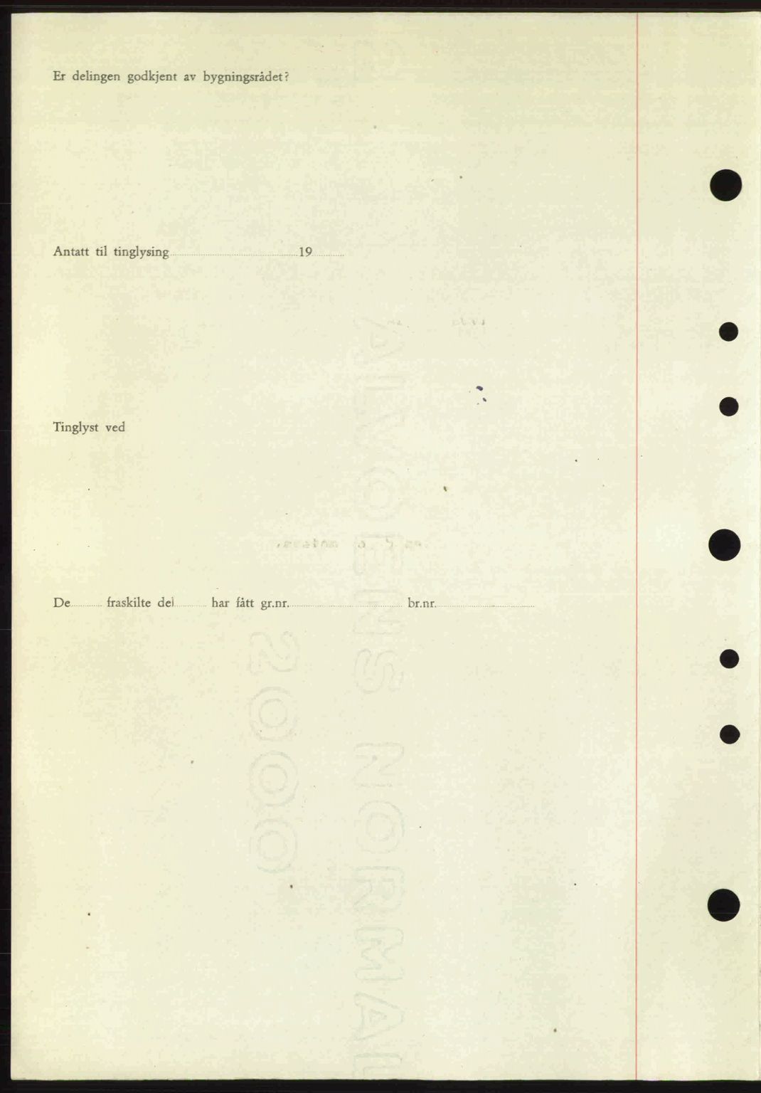 Nordre Sunnmøre sorenskriveri, AV/SAT-A-0006/1/2/2C/2Ca: Mortgage book no. A25, 1947-1947, Diary no: : 1426/1947