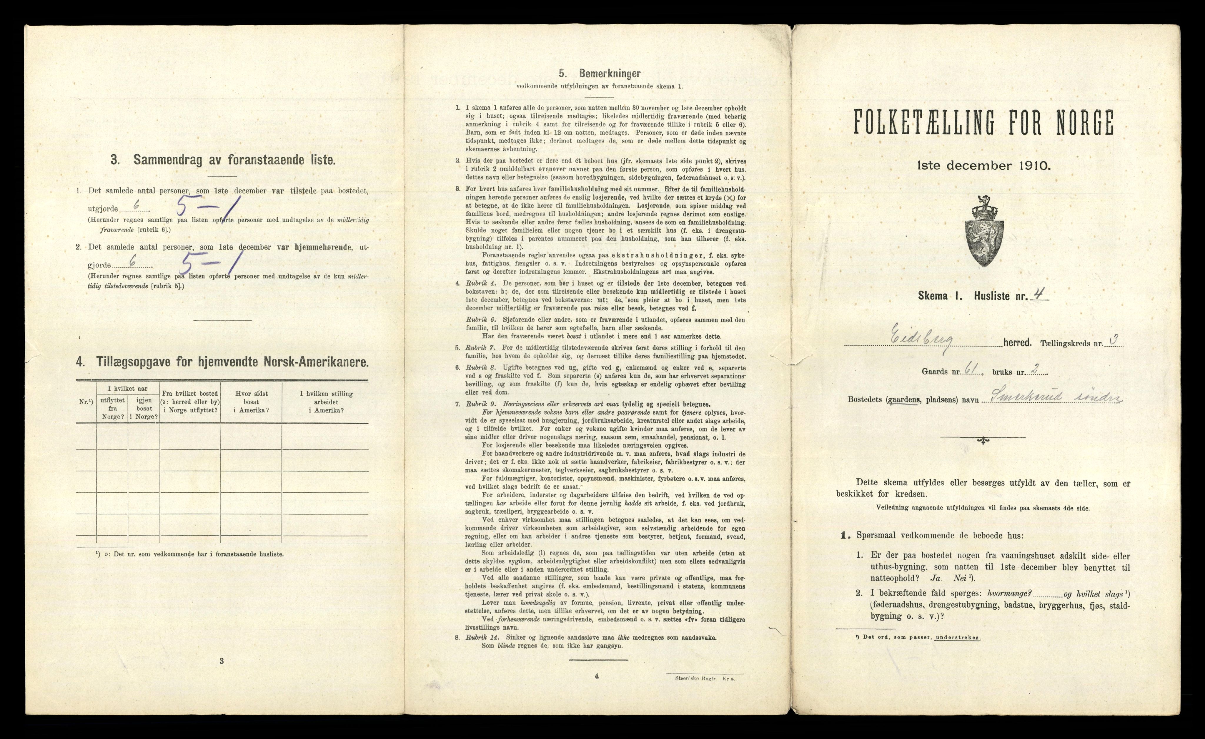 RA, 1910 census for Eidsberg, 1910, p. 750