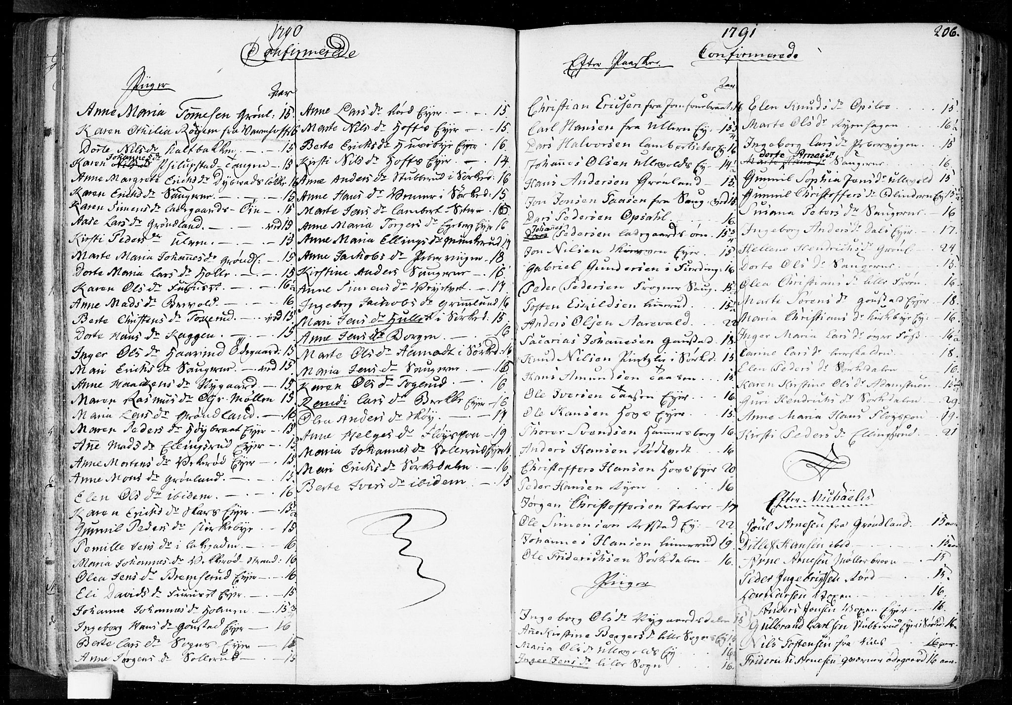 Aker prestekontor kirkebøker, SAO/A-10861/F/L0010: Parish register (official) no. 10, 1786-1809, p. 206
