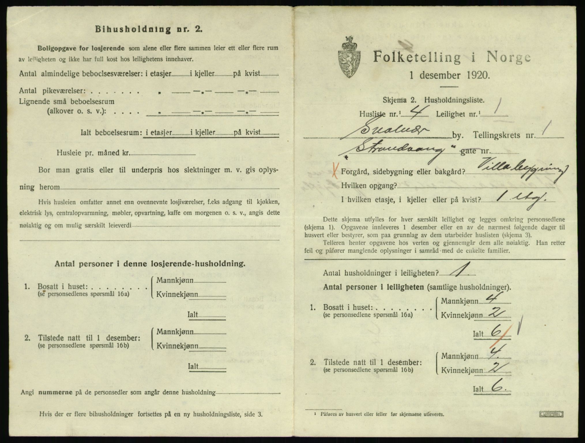 SAT, 1920 census for Svolvær, 1920, p. 726