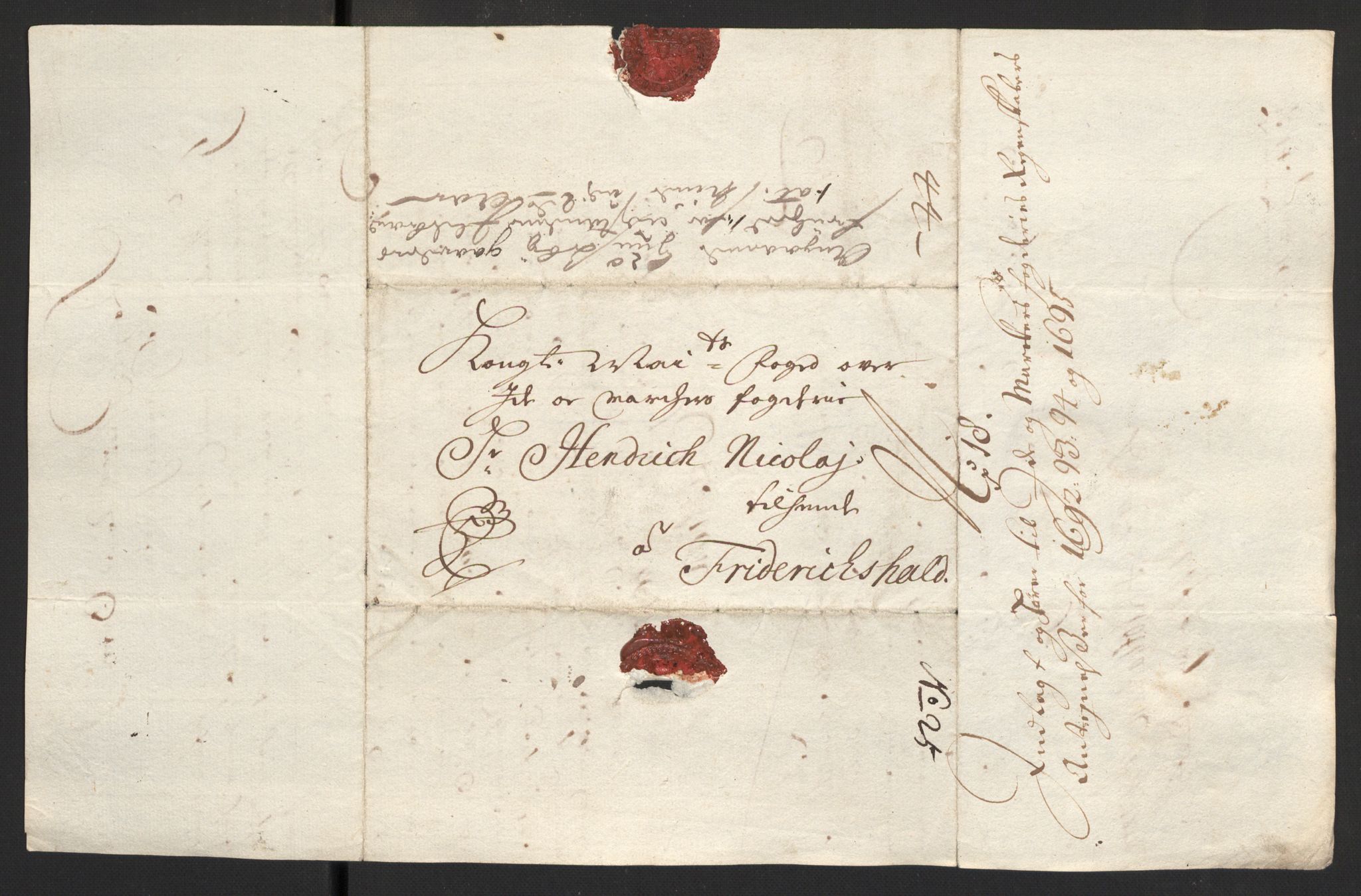 Rentekammeret inntil 1814, Reviderte regnskaper, Fogderegnskap, AV/RA-EA-4092/R01/L0013: Fogderegnskap Idd og Marker, 1696-1698, p. 44