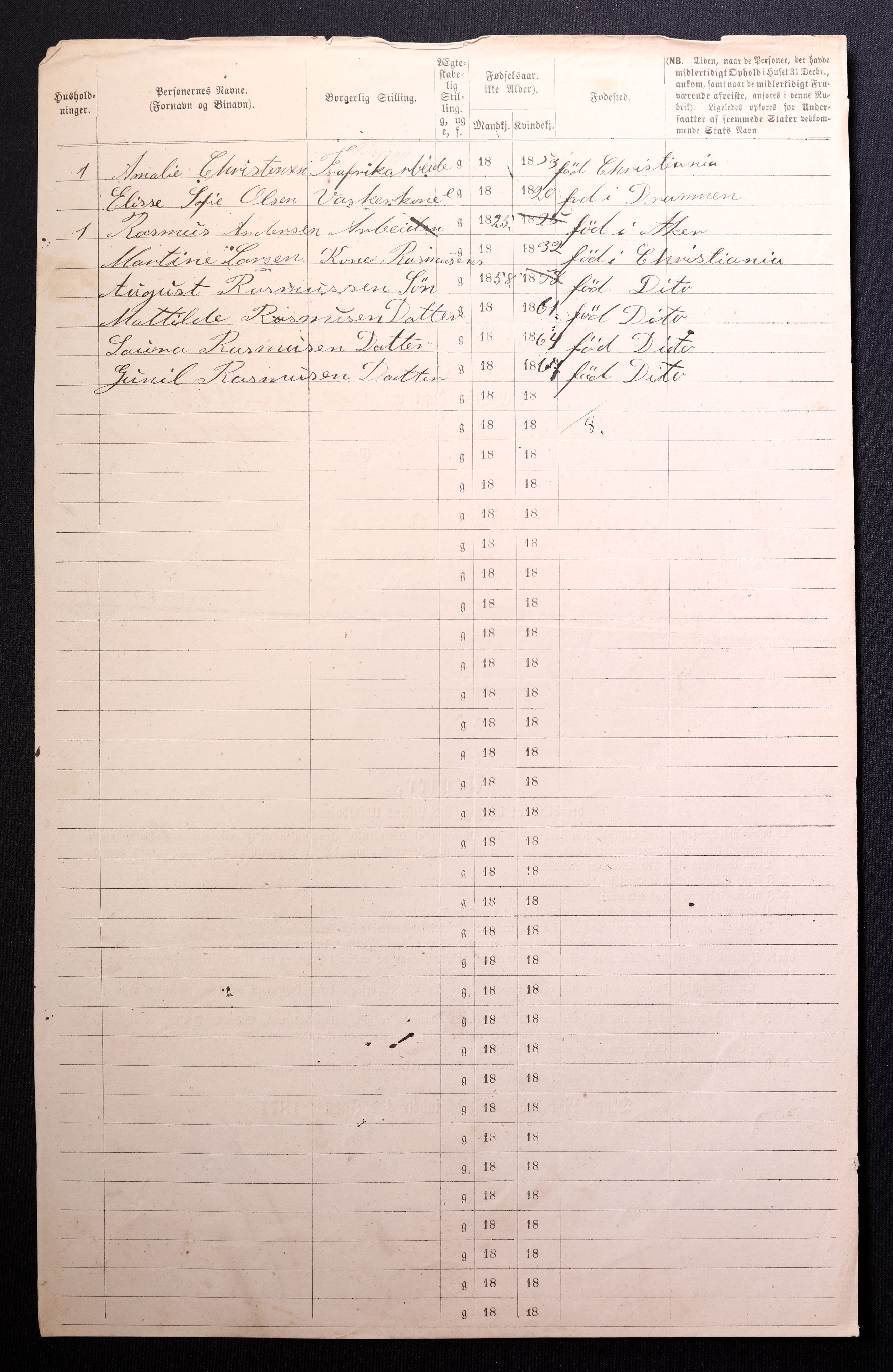 RA, 1870 census for 0301 Kristiania, 1870, p. 1531