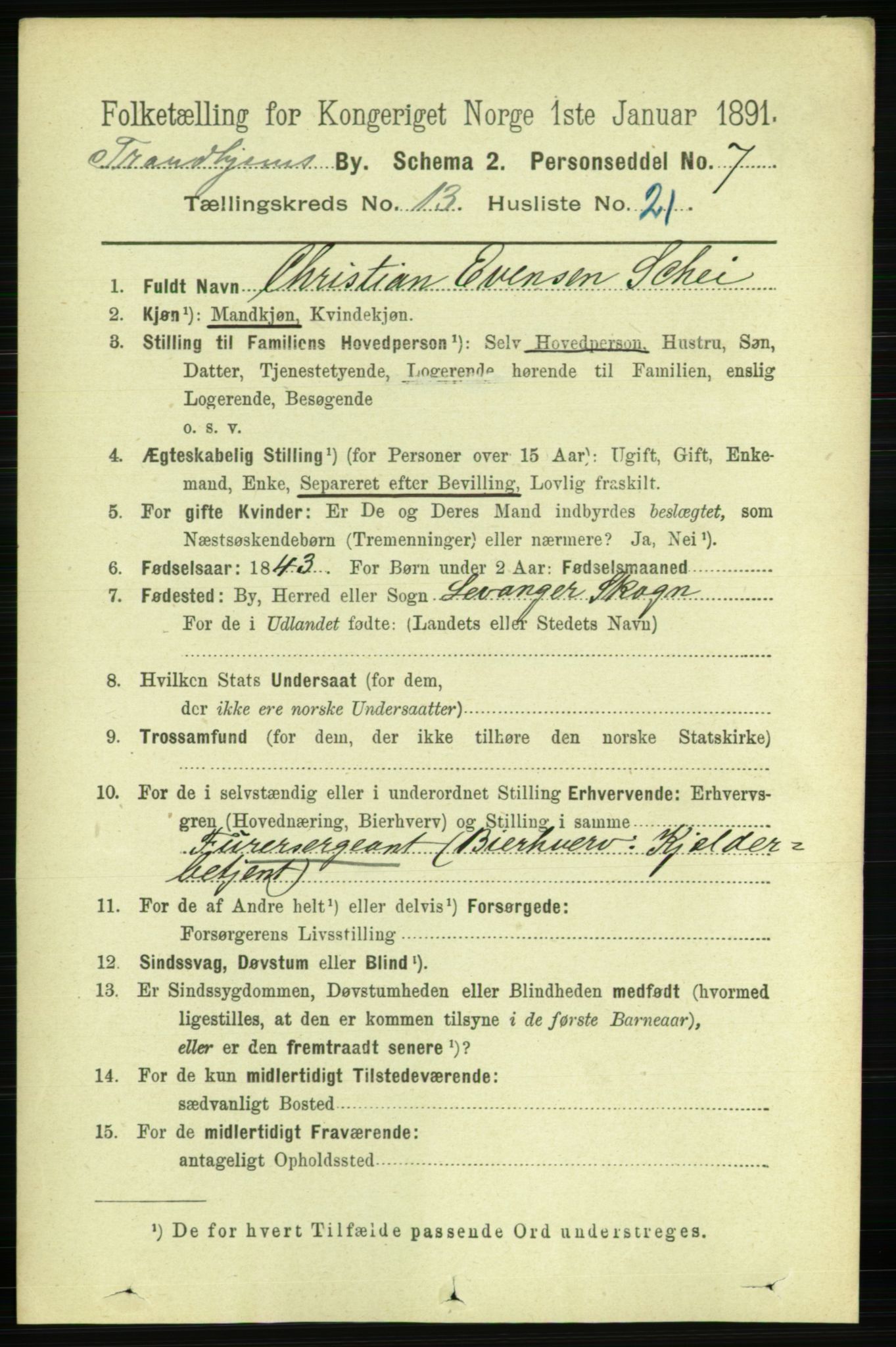 RA, 1891 census for 1601 Trondheim, 1891, p. 10445