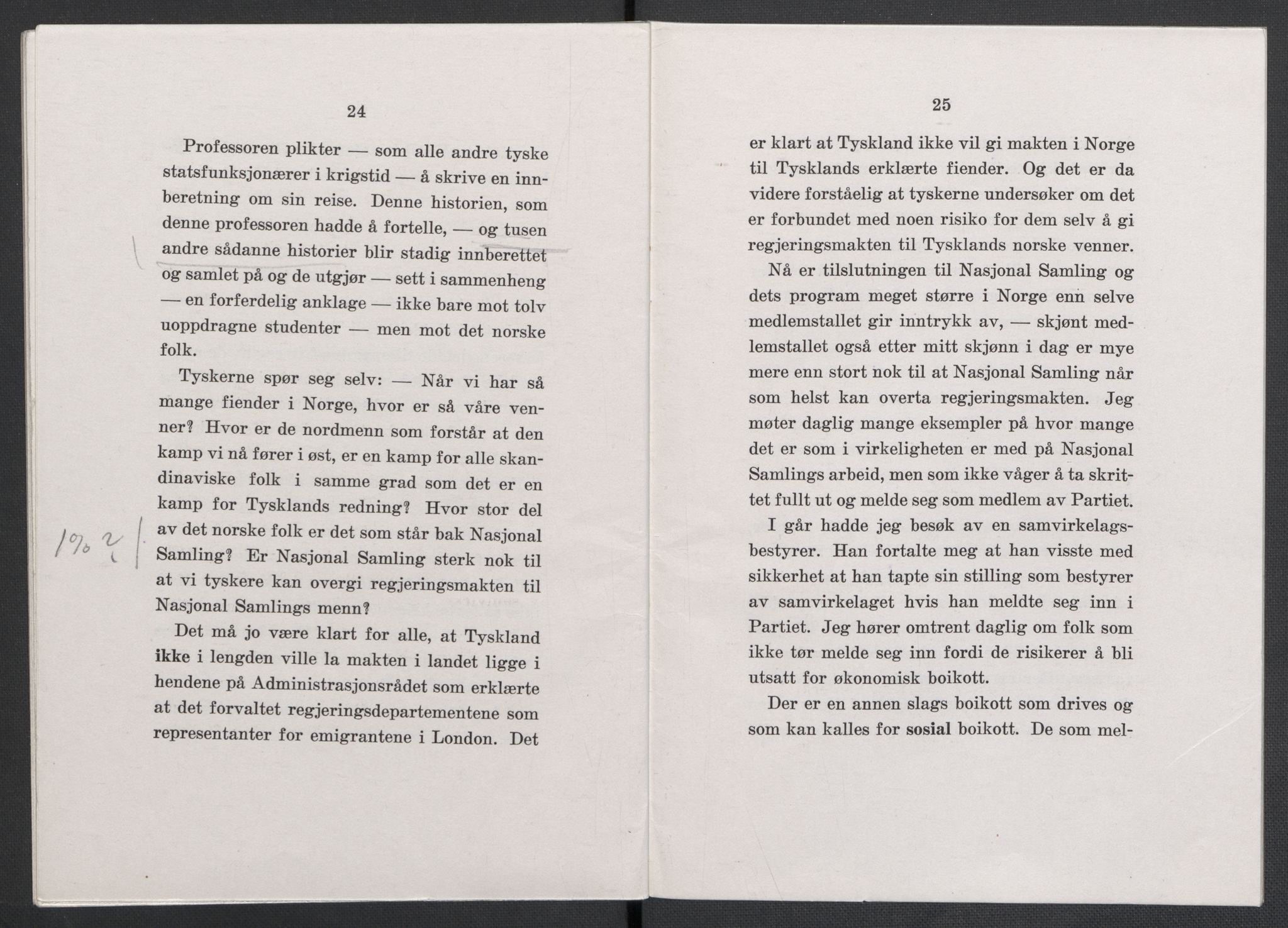 Landssvikarkivet, Oslo politikammer, AV/RA-S-3138-01/D/Da/L0003: Dnr. 29, 1945, p. 1046