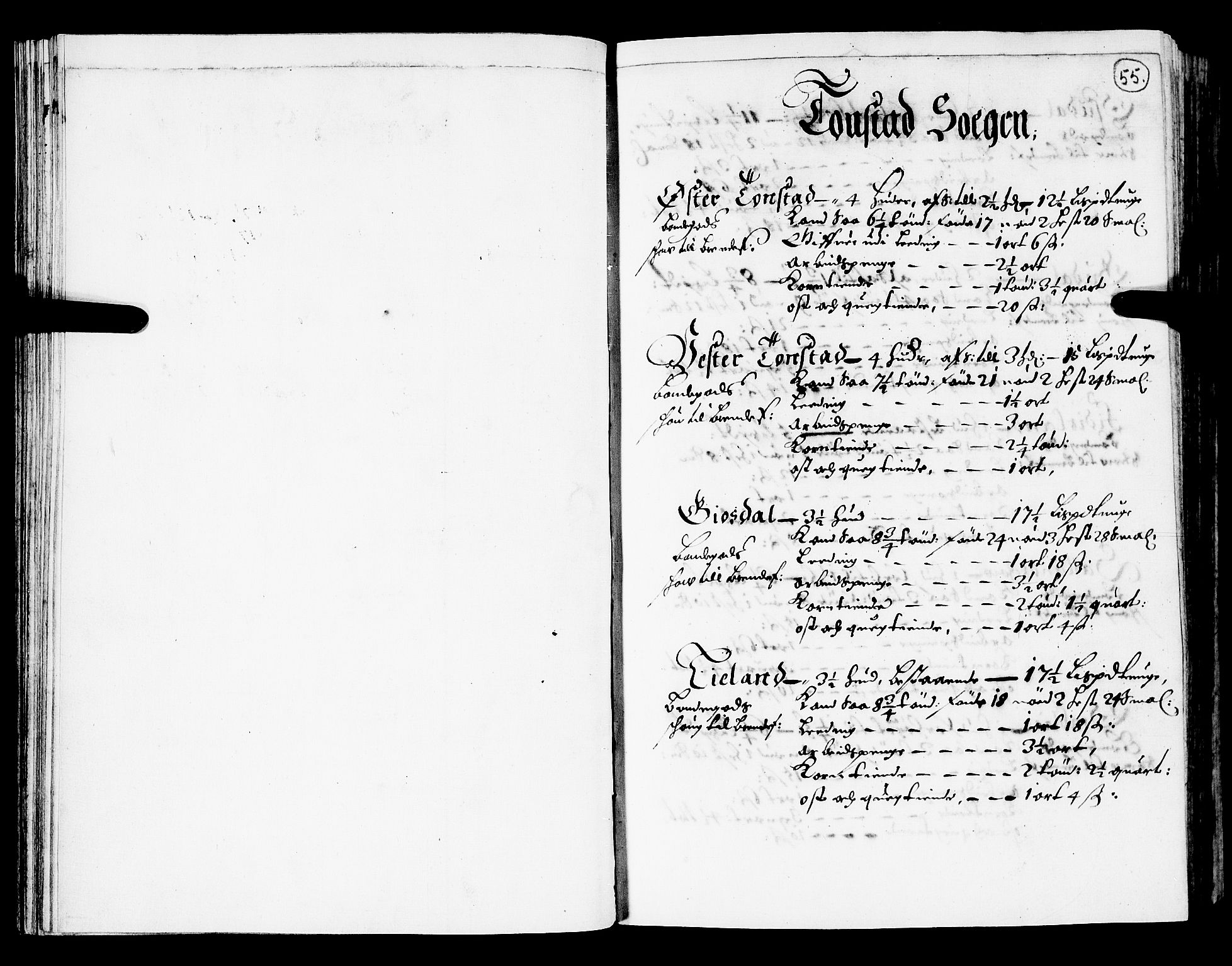 Rentekammeret inntil 1814, Realistisk ordnet avdeling, RA/EA-4070/N/Nb/Nba/L0031: Lista amt, 1668, p. 54b-55a
