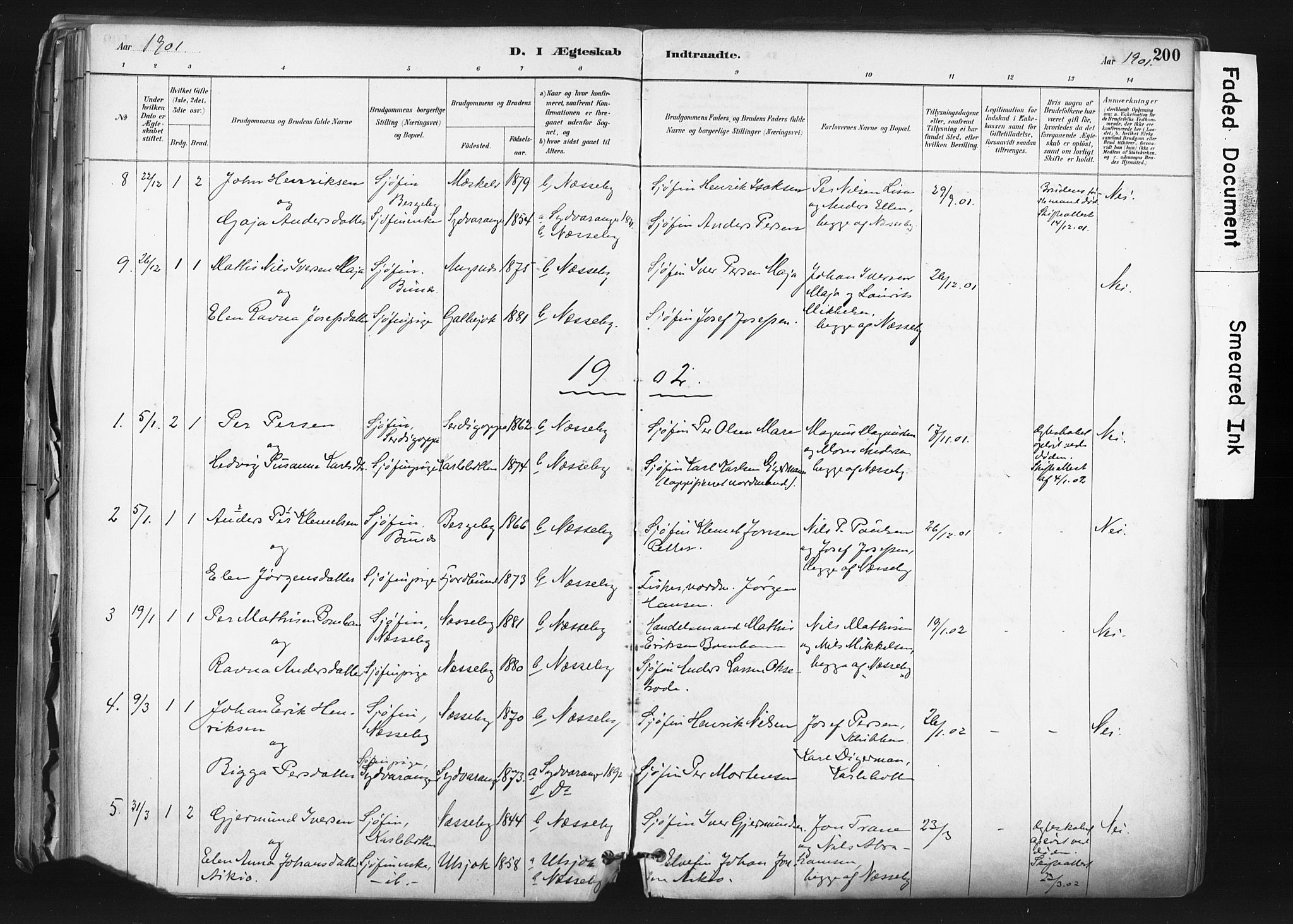 Nesseby sokneprestkontor, SATØ/S-1330/H/Ha/L0006kirke: Parish register (official) no. 6, 1885-1985, p. 200