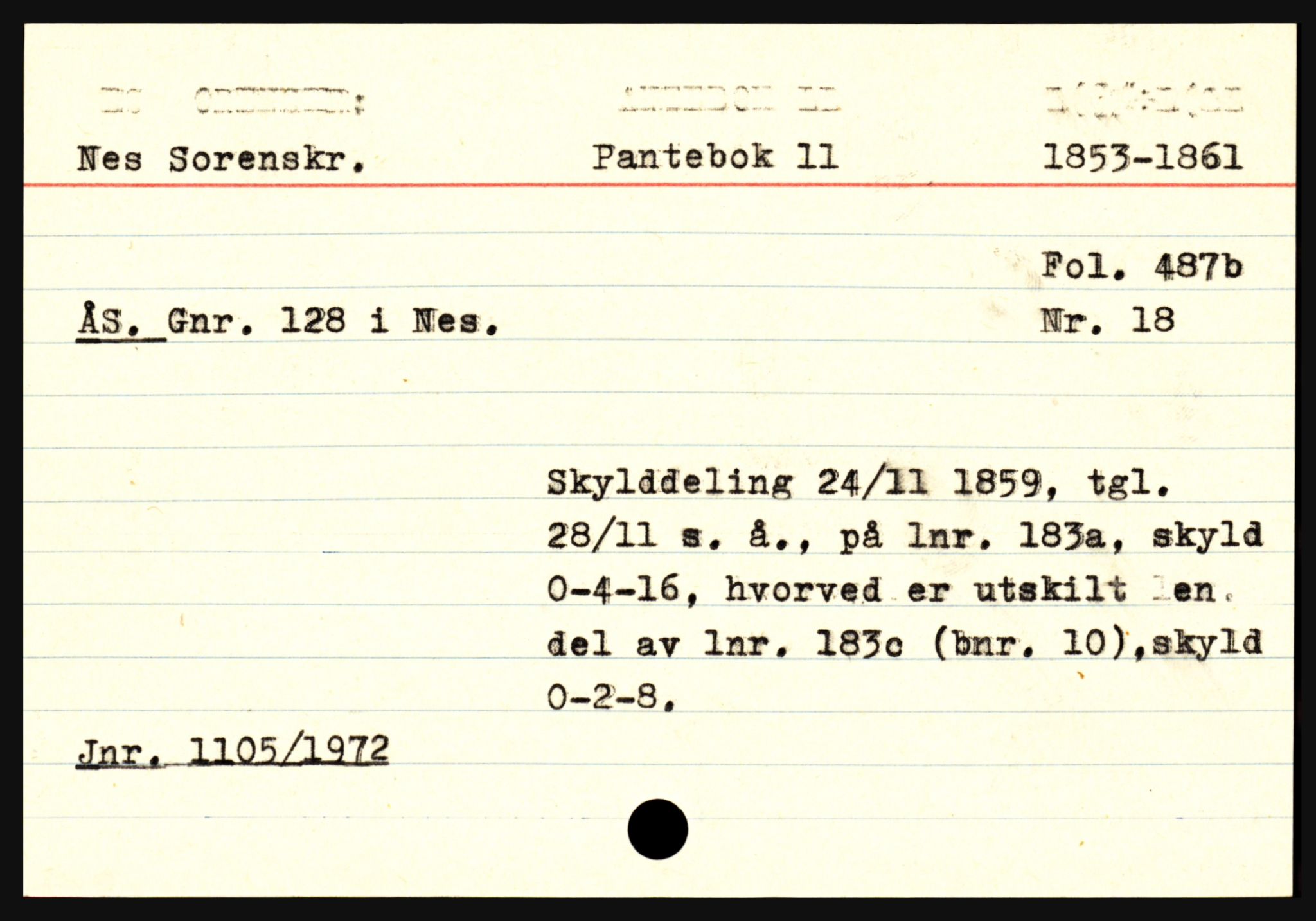 Statsarkivet i Oslo, AV/SAO-A-10621/Z/Zb/L0013: Nes (Heberg - Åvol), Nesodden m/ Oppegård (Agnar - Toug), Nittedal (Hakadal jernverk, Ask - Ås), p. 540