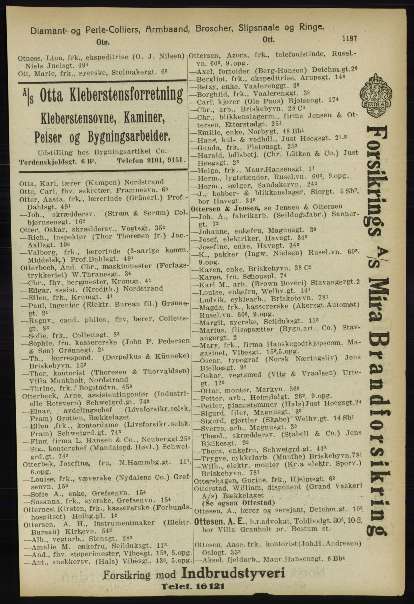 Kristiania/Oslo adressebok, PUBL/-, 1918, p. 1212