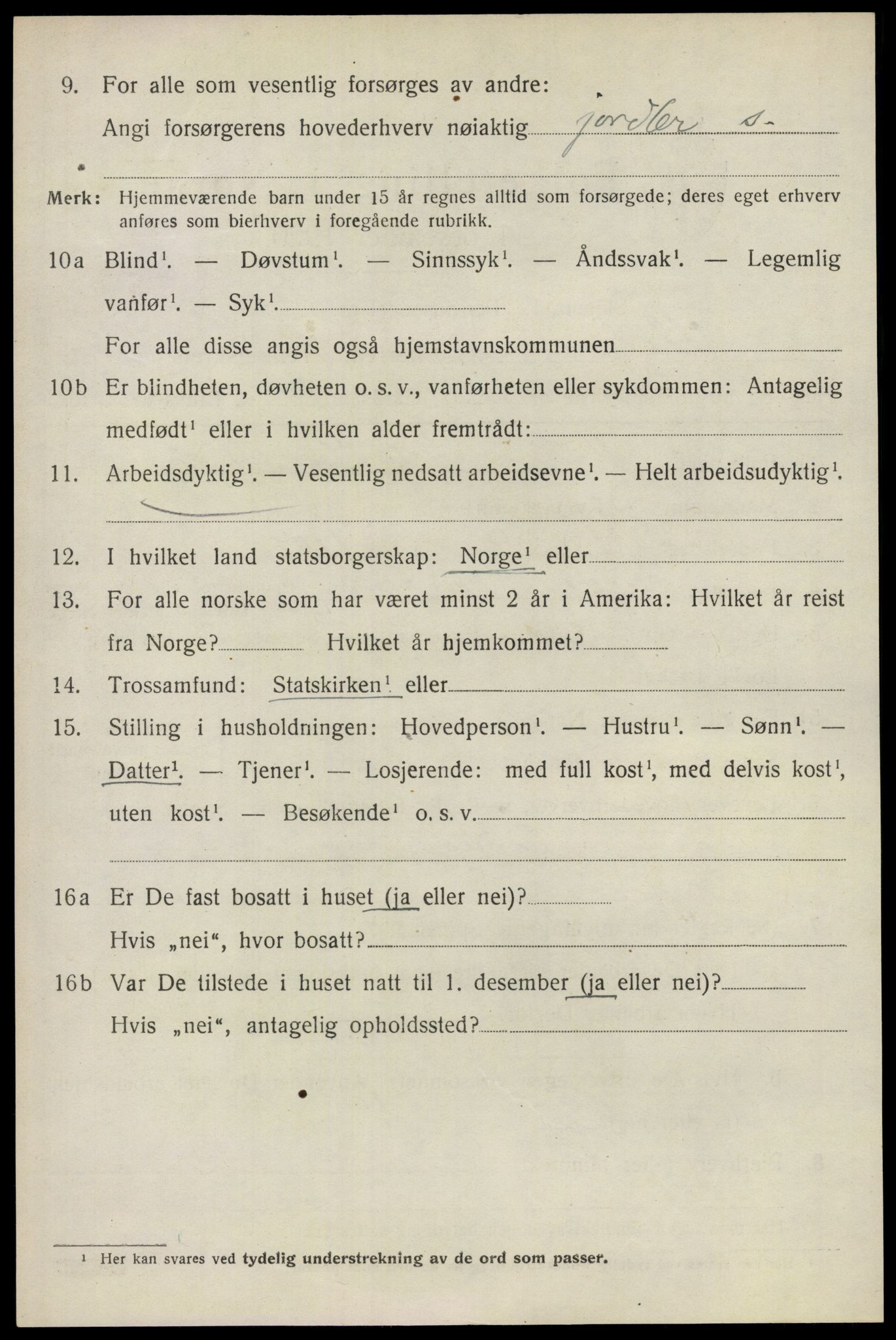 SAO, 1920 census for Ullensaker, 1920, p. 10444