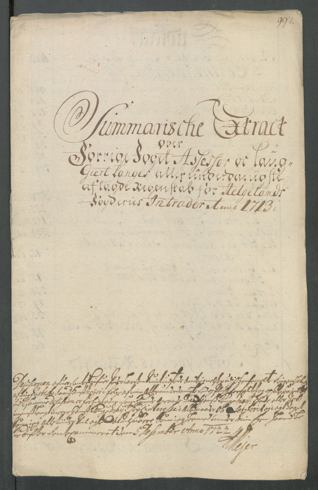 Rentekammeret inntil 1814, Reviderte regnskaper, Fogderegnskap, AV/RA-EA-4092/R65/L4512: Fogderegnskap Helgeland, 1712-1713, p. 300