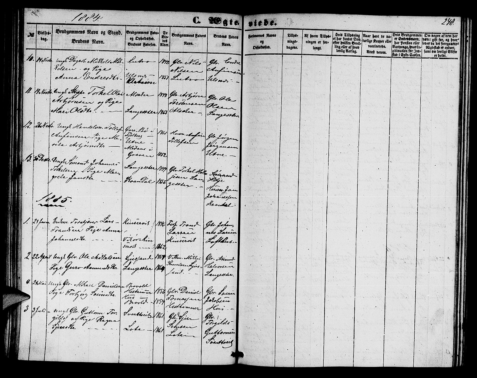 Ullensvang sokneprestembete, SAB/A-78701/H/Hab: Parish register (copy) no. E 6, 1857-1886, p. 248