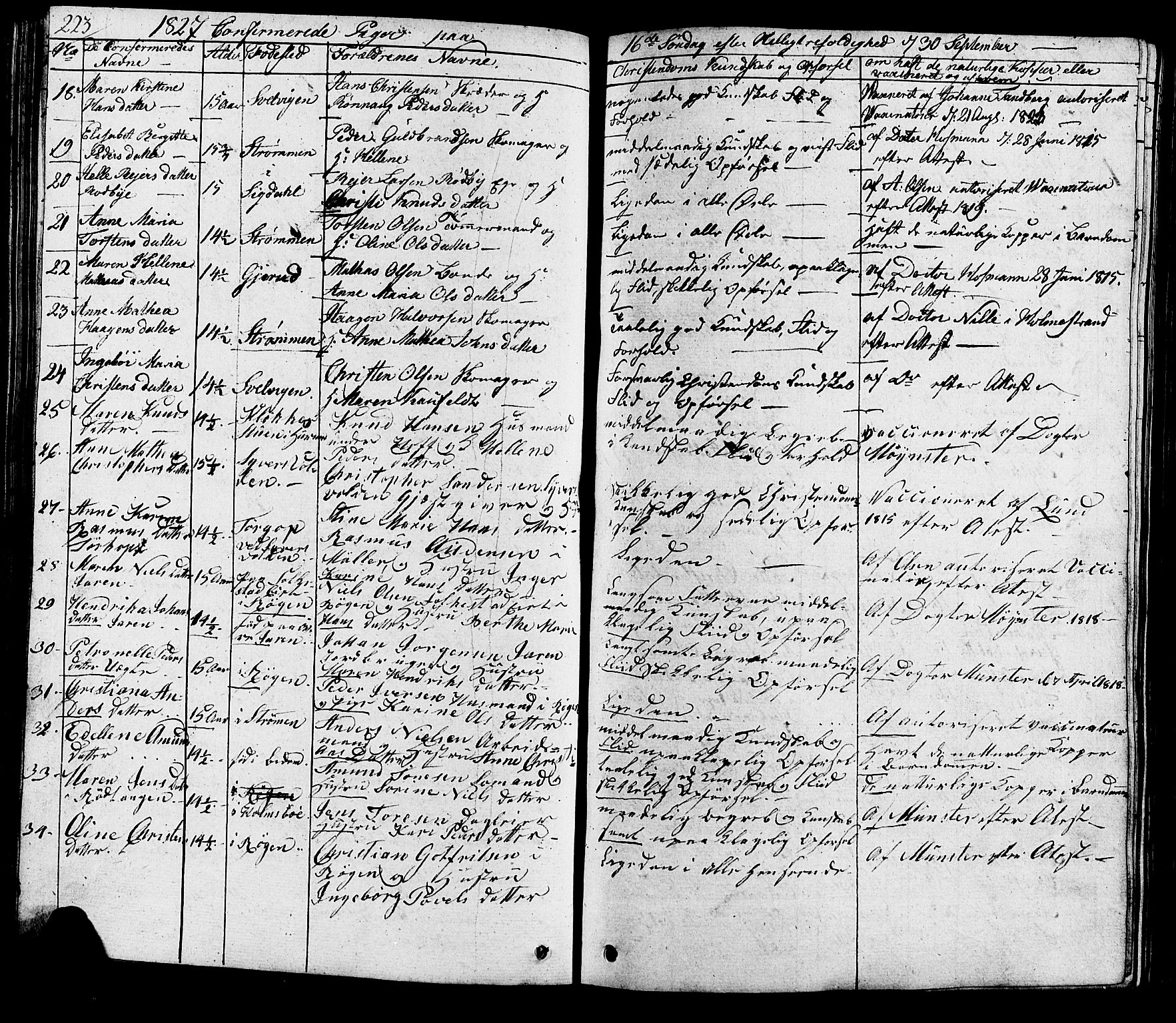 Hurum kirkebøker, AV/SAKO-A-229/G/Ga/L0002: Parish register (copy) no. I 2, 1827-1857, p. 223
