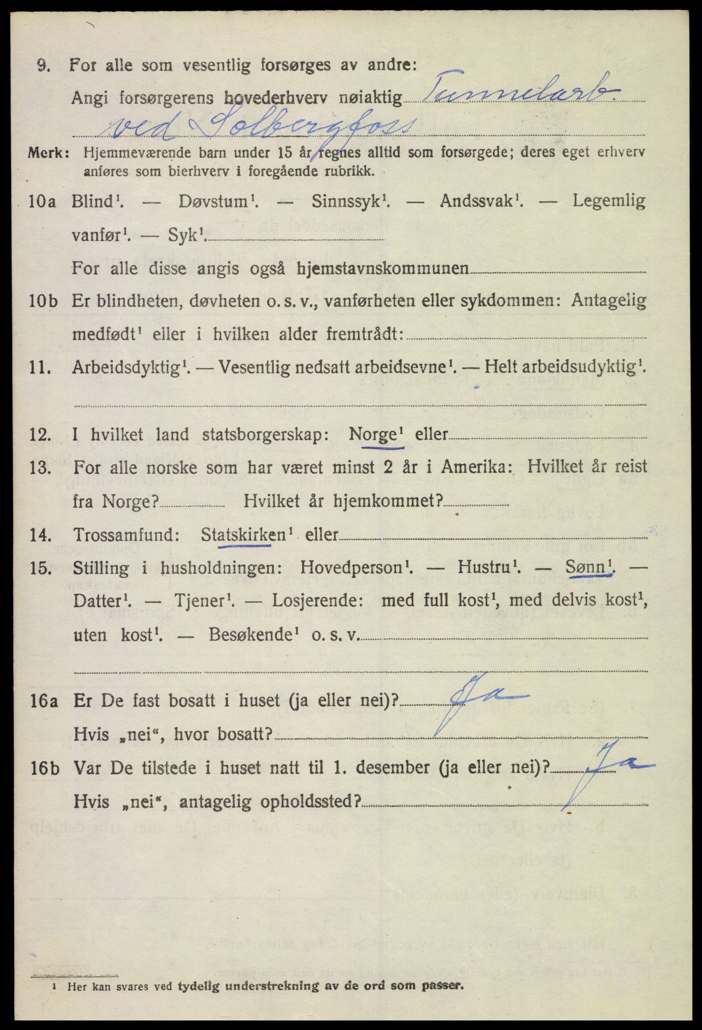 SAH, 1920 census for Lunner, 1920, p. 7660