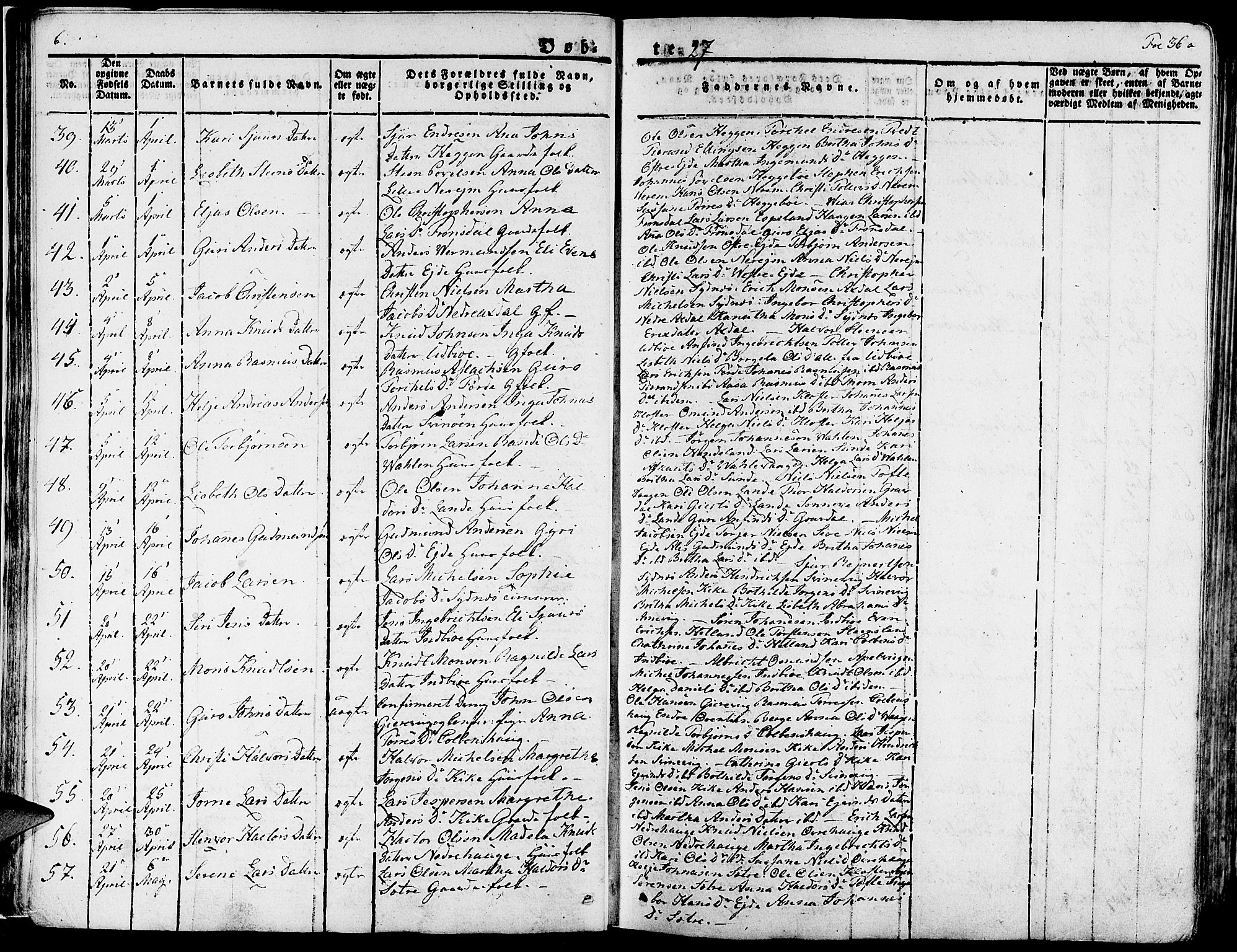 Fjelberg sokneprestembete, AV/SAB-A-75201/H/Haa: Parish register (official) no. A 5, 1822-1834, p. 36