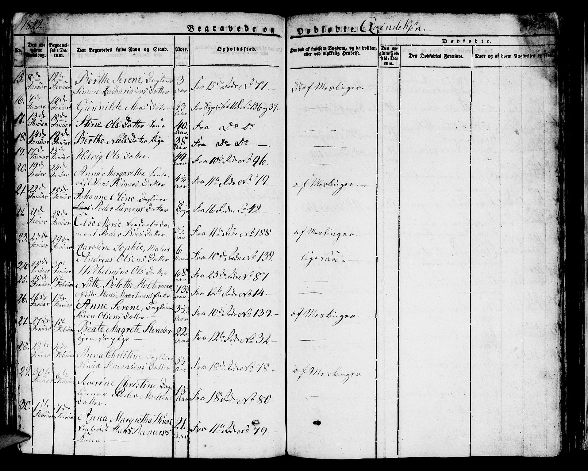 Domkirken sokneprestembete, SAB/A-74801/H/Hab/L0002: Parish register (copy) no. A 2, 1821-1839, p. 482