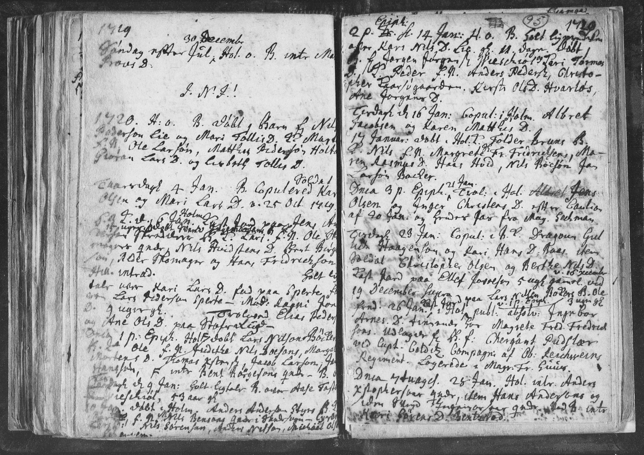 Botne kirkebøker, AV/SAKO-A-340/F/Fa/L0001b: Parish register (official) no. I 1B, 1707-1722, p. 95