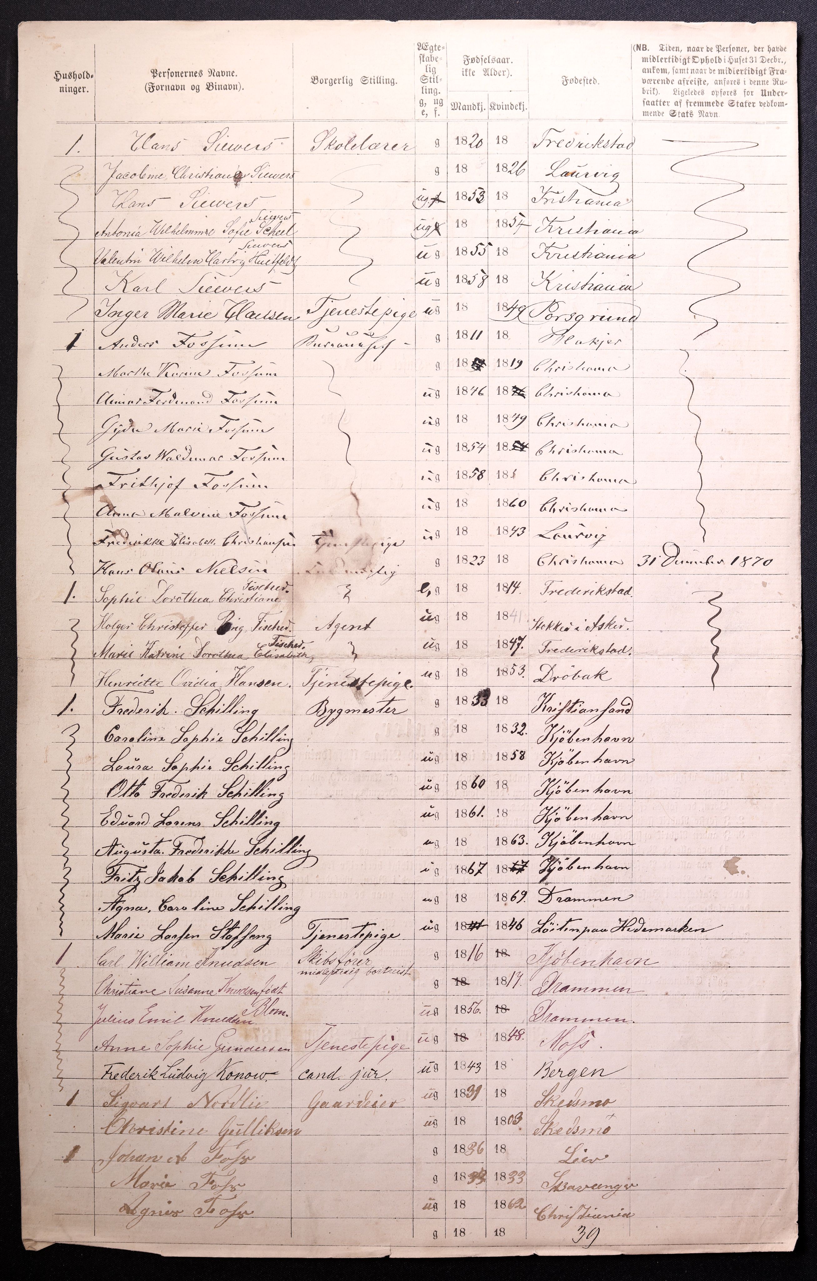 RA, 1870 census for 0301 Kristiania, 1870, p. 1893