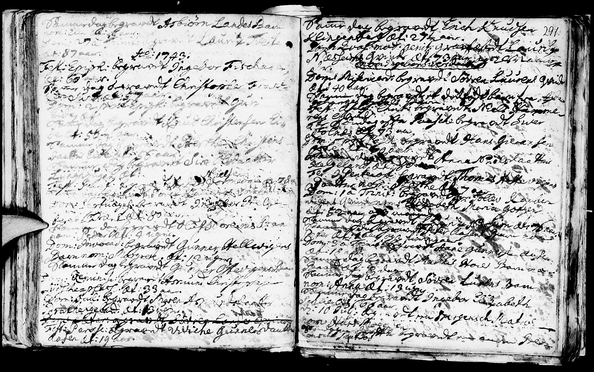 Avaldsnes sokneprestkontor, AV/SAST-A -101851/H/Ha/Haa/L0001: Parish register (official) no. A 1, 1711-1764, p. 291