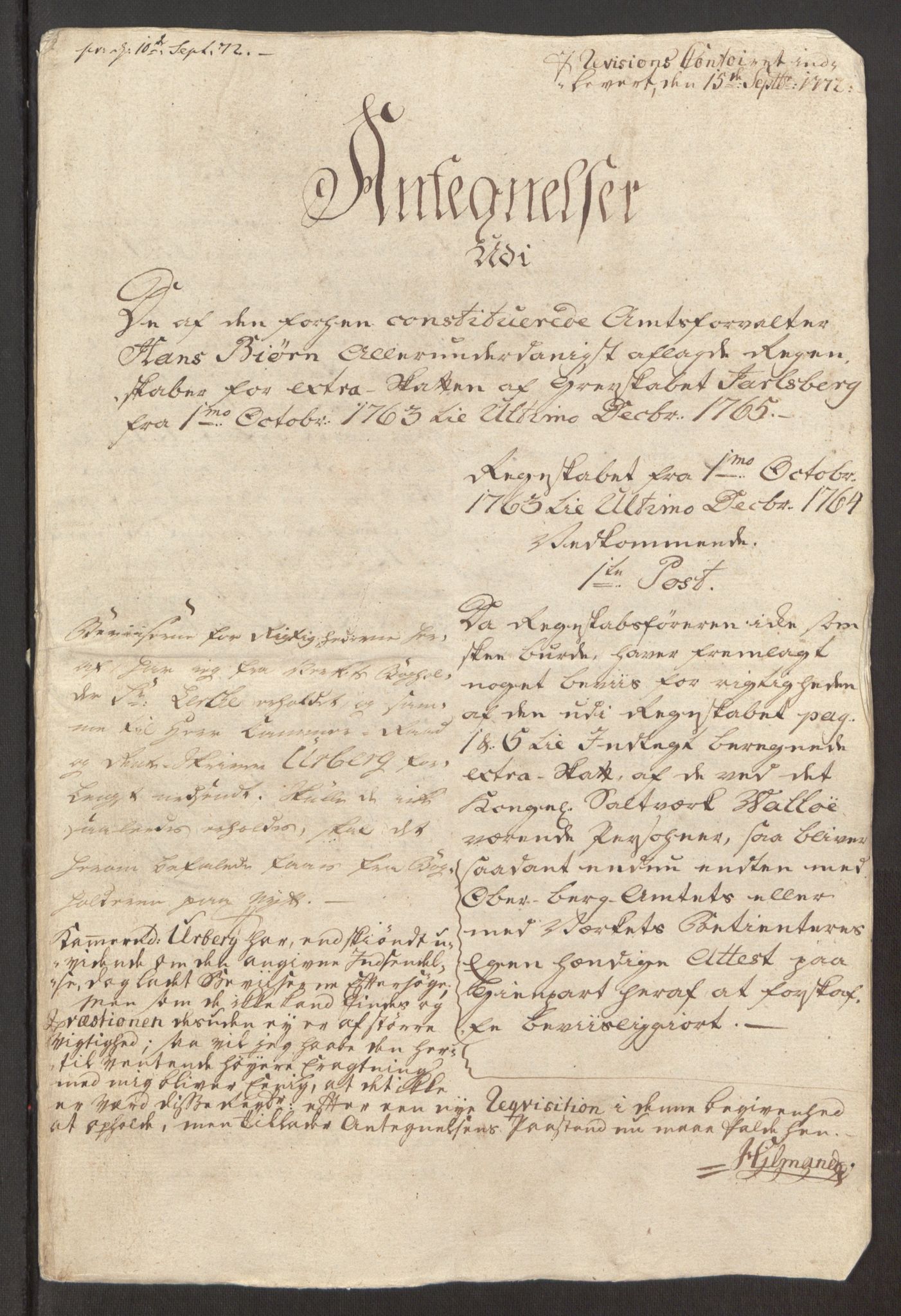 Rentekammeret inntil 1814, Reviderte regnskaper, Fogderegnskap, RA/EA-4092/R32/L1960: Ekstraskatten Jarlsberg grevskap, 1762-1772, p. 90