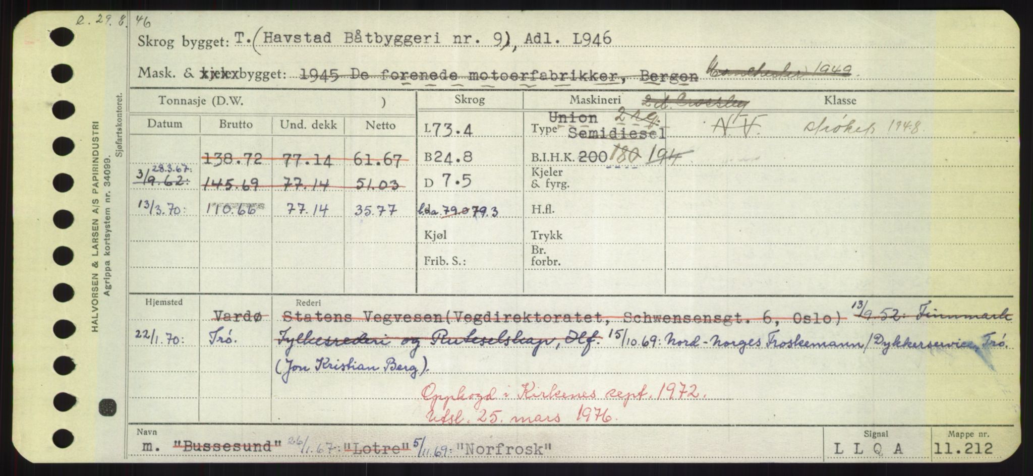 Sjøfartsdirektoratet med forløpere, Skipsmålingen, RA/S-1627/H/Hd/L0026: Fartøy, N-Norhol, p. 623