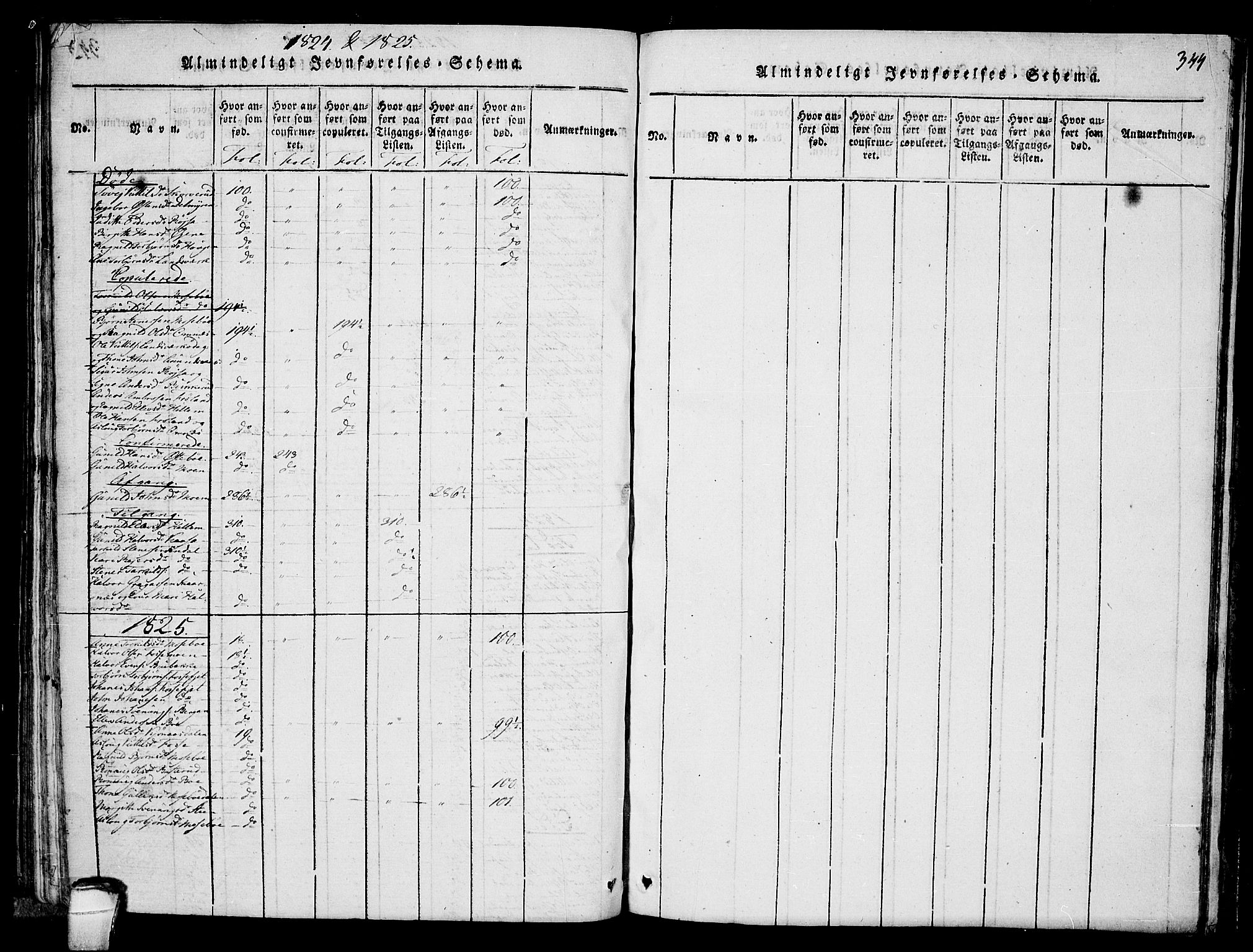 Hjartdal kirkebøker, SAKO/A-270/F/Fb/L0001: Parish register (official) no. II 1, 1815-1843, p. 344