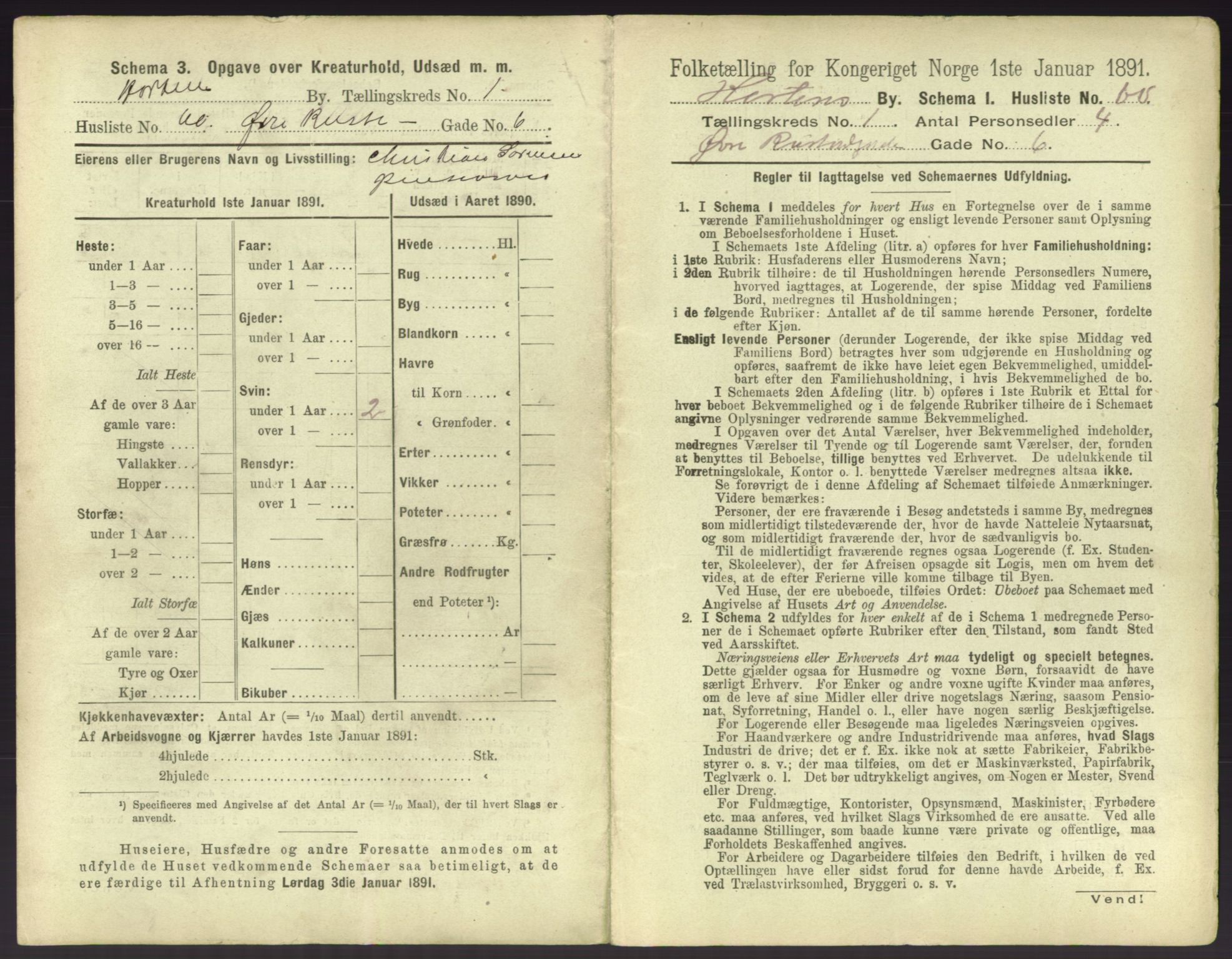 RA, 1891 census for 0703 Horten, 1891, p. 149