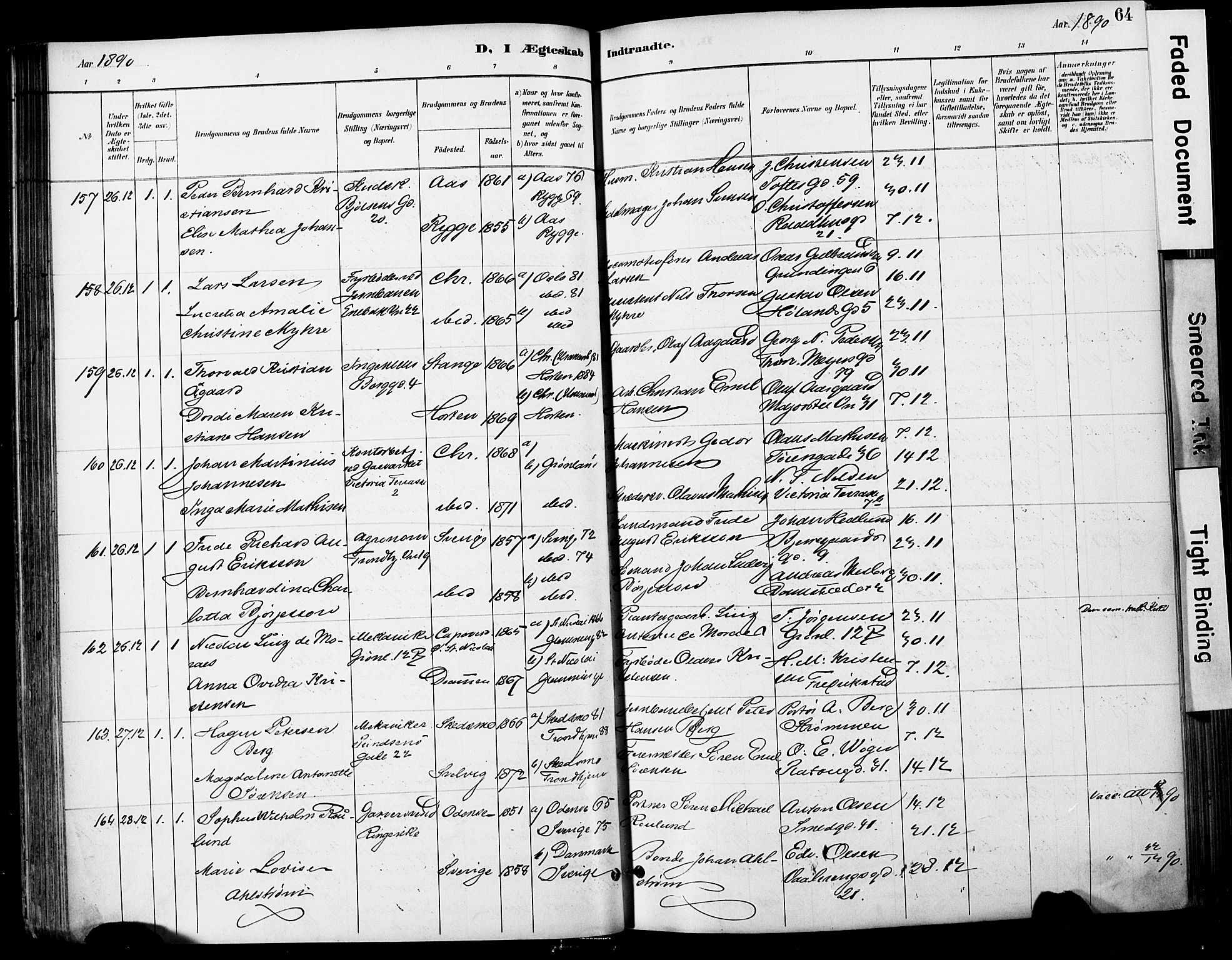 Grønland prestekontor Kirkebøker, AV/SAO-A-10848/F/Fa/L0013: Parish register (official) no. 13, 1887-1906, p. 64