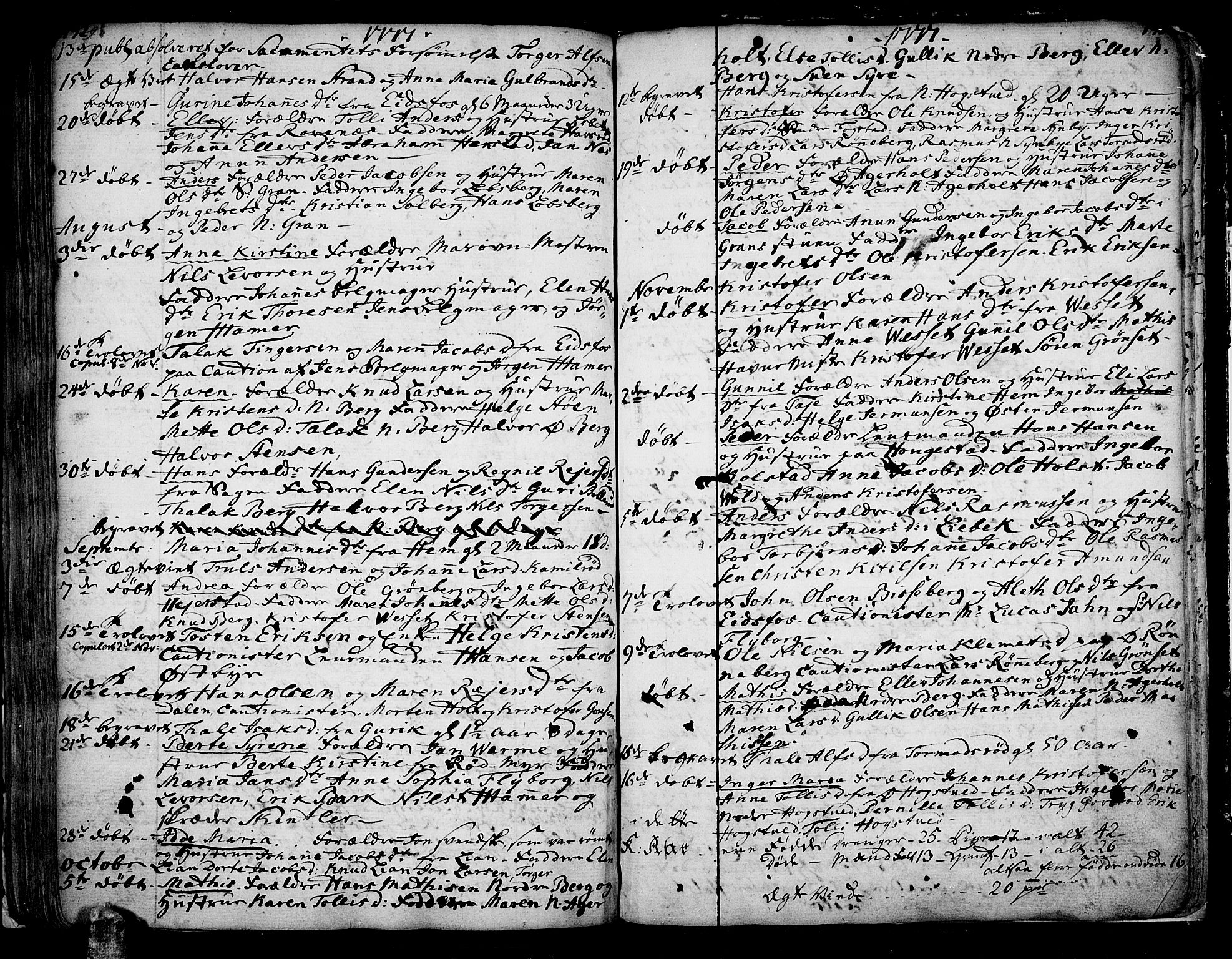Hof kirkebøker, SAKO/A-64/F/Fa/L0002: Parish register (official) no. I 2, 1746-1781, p. 192-193