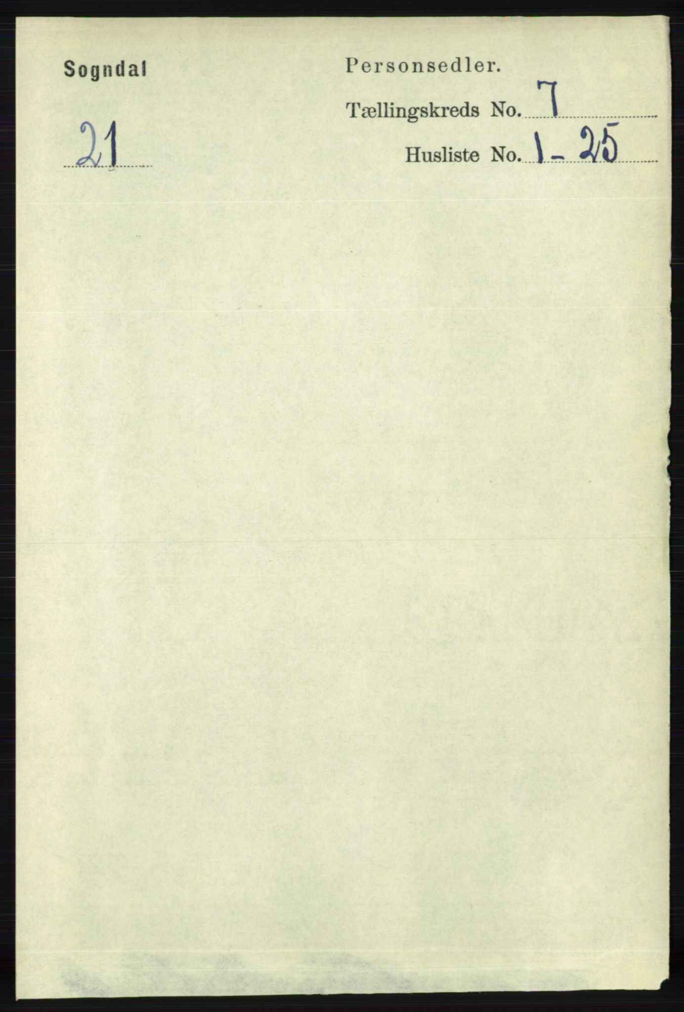 RA, 1891 census for 1111 Sokndal, 1891, p. 2103