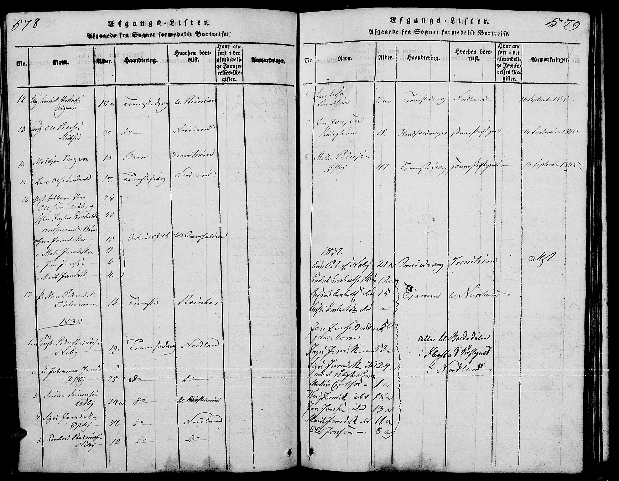 Tynset prestekontor, SAH/PREST-058/H/Ha/Hab/L0001: Parish register (copy) no. 1, 1814-1859, p. 578-579
