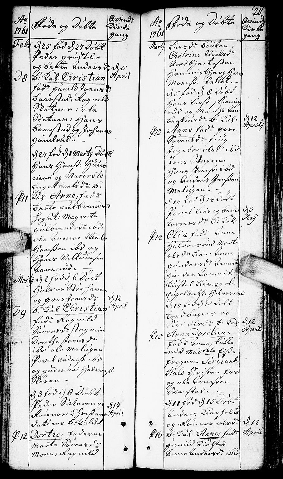 Aurskog prestekontor Kirkebøker, AV/SAO-A-10304a/F/Fa/L0002: Parish register (official) no. I 2, 1735-1766, p. 211