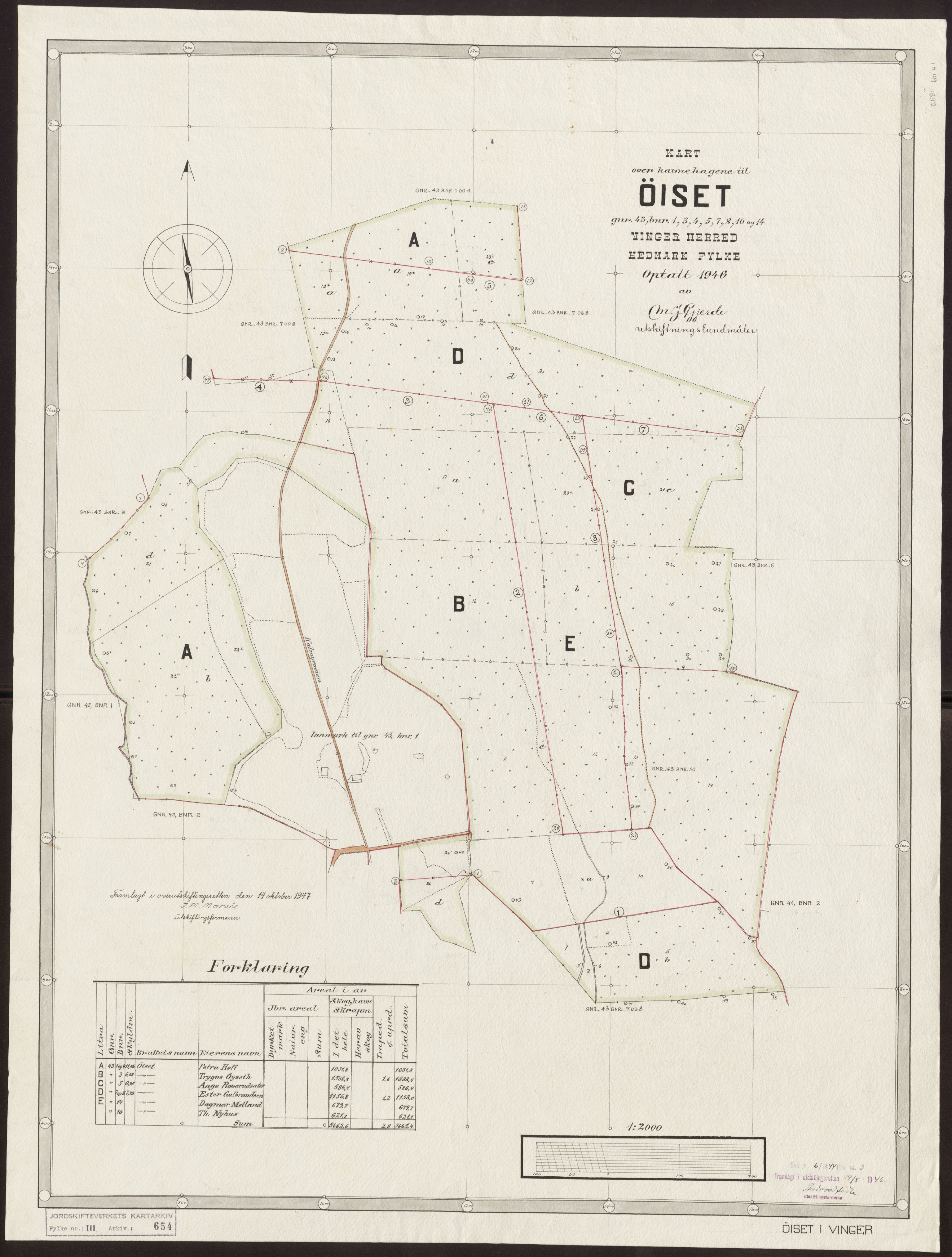 Jordskifteverkets kartarkiv, AV/RA-S-3929/T, 1859-1988, p. 1011