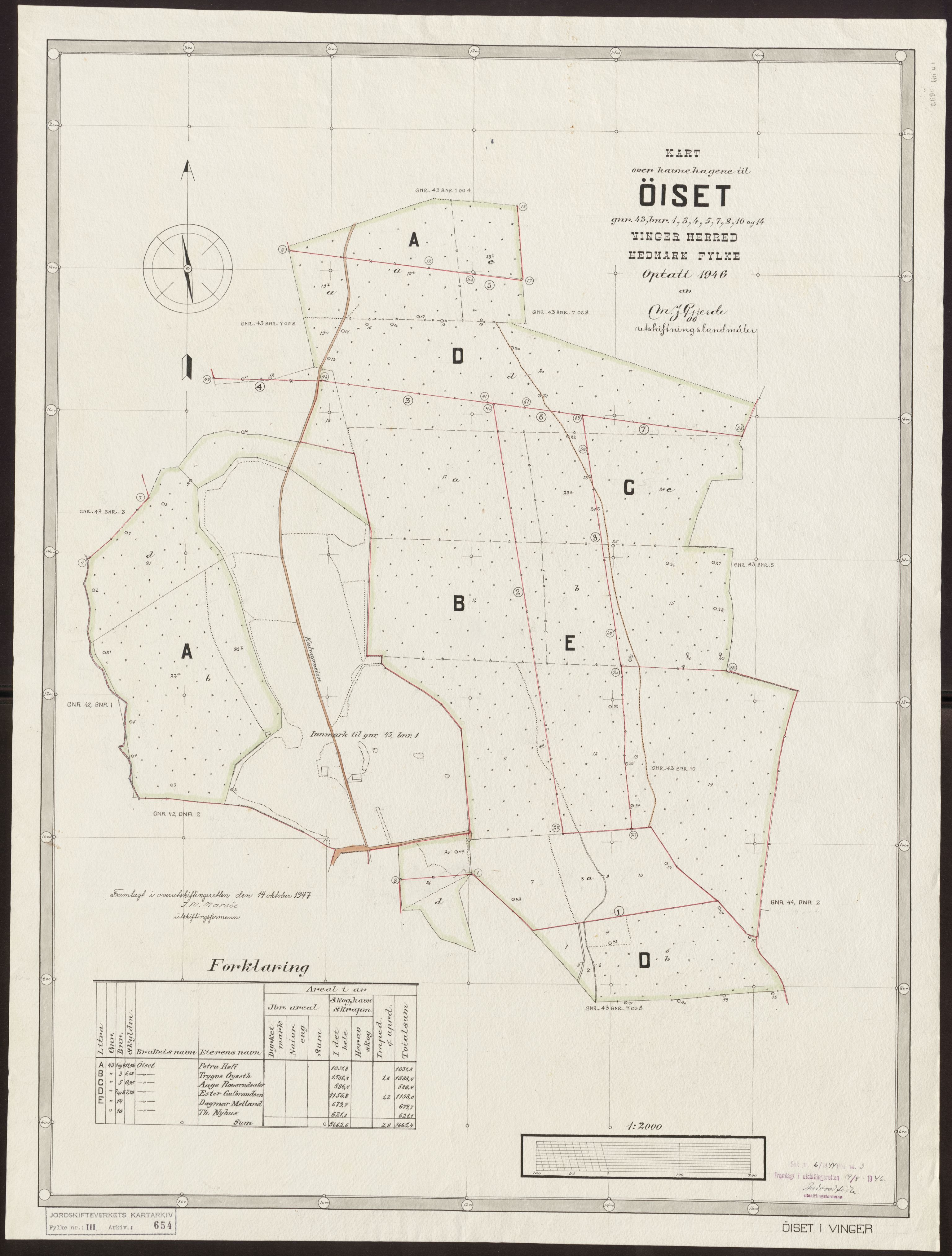 Jordskifteverkets kartarkiv, RA/S-3929/T, 1859-1988, p. 1011